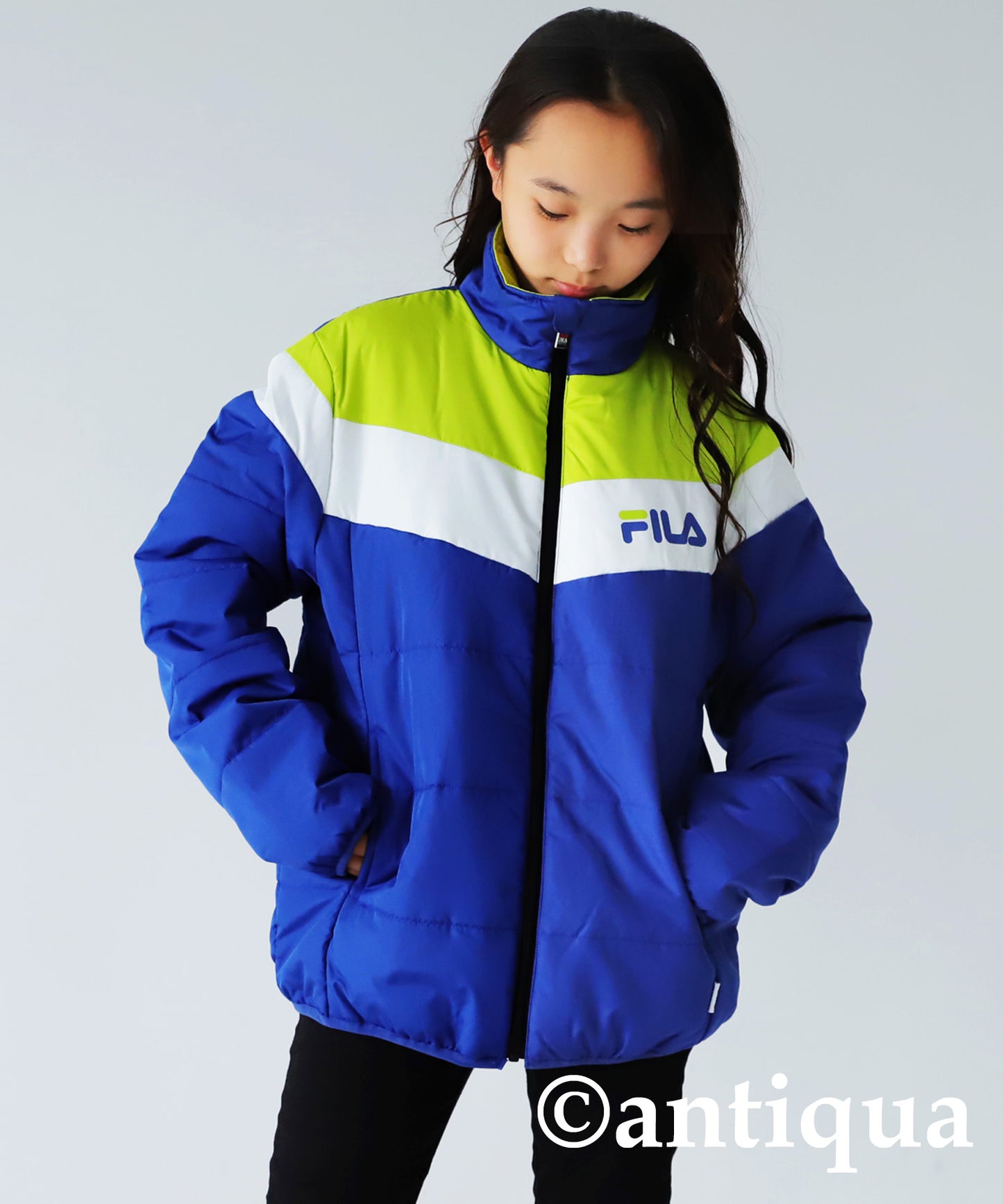 Down jacket with FILA Logo Kids