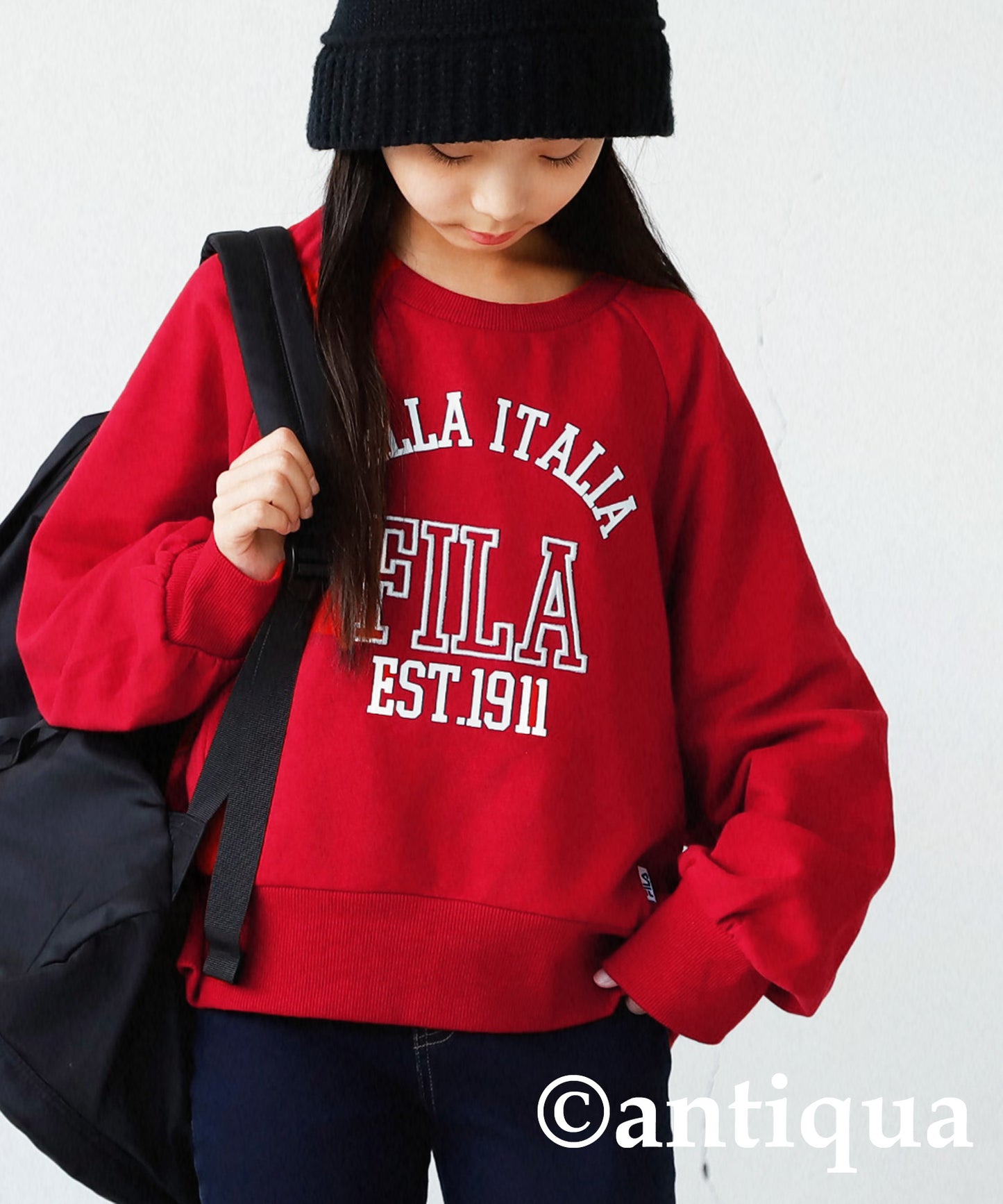 College-style Sweat with FILA Logo Kids