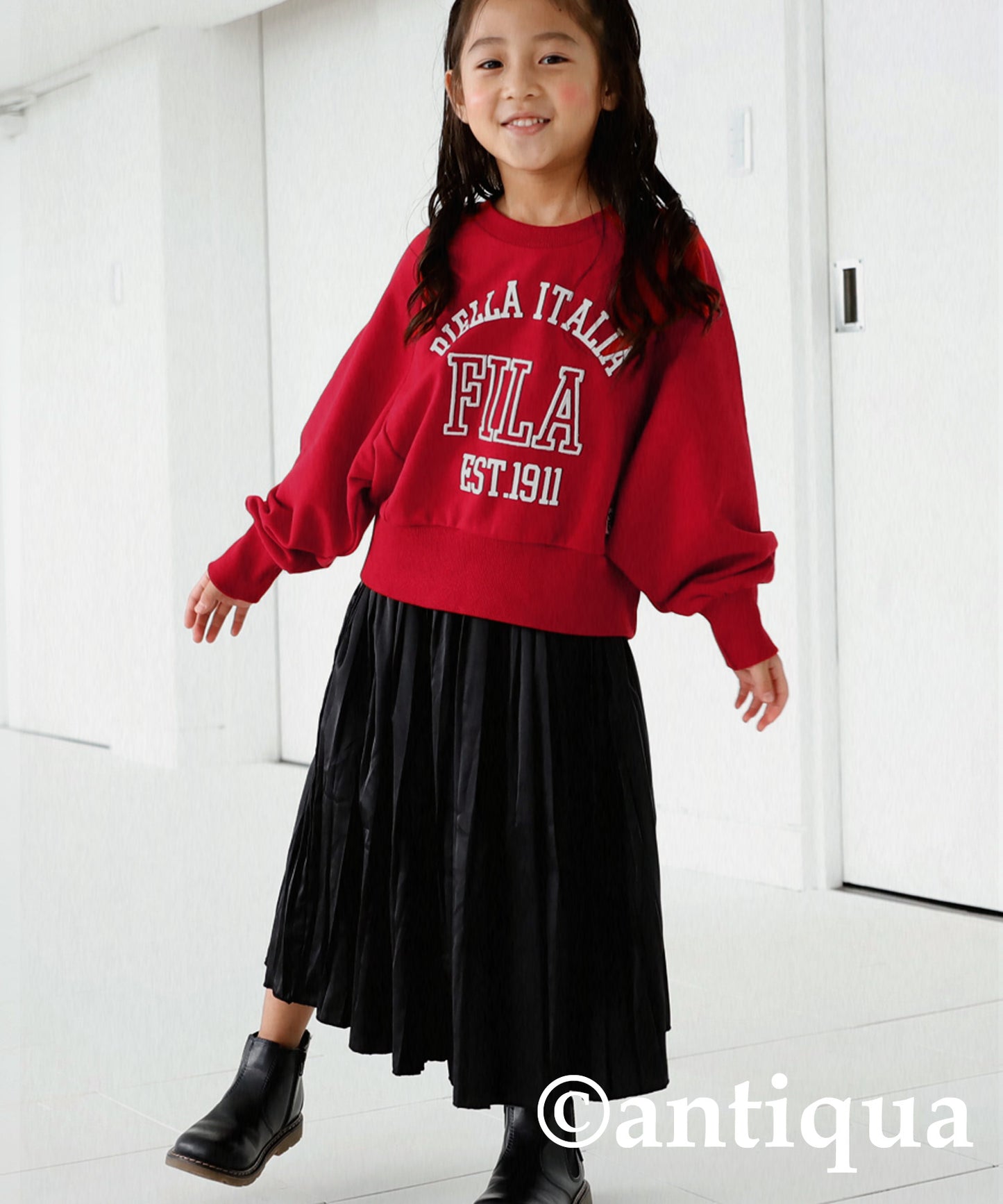 College-style Sweat with FILA Logo Kids