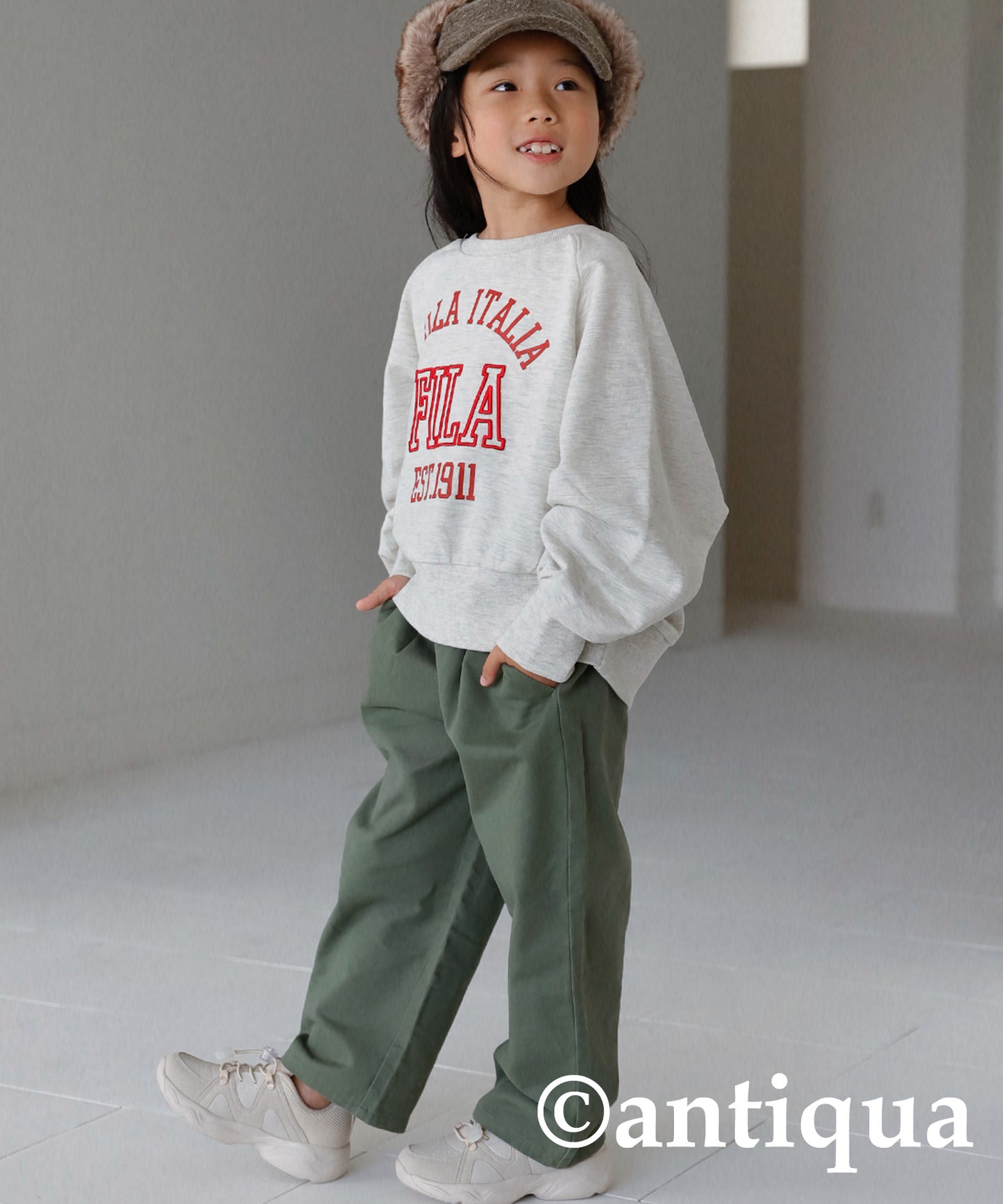 College-style Sweat with FILA Logo Kids