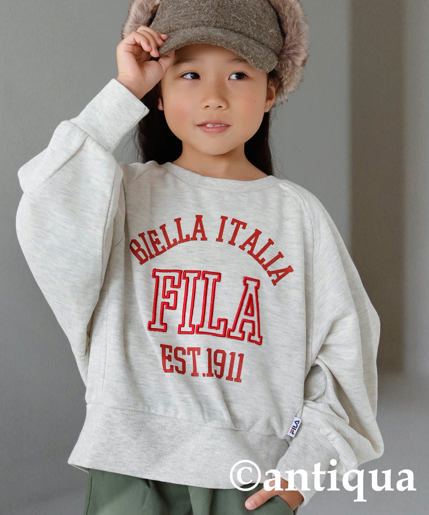 College-style Sweat with FILA Logo Kids