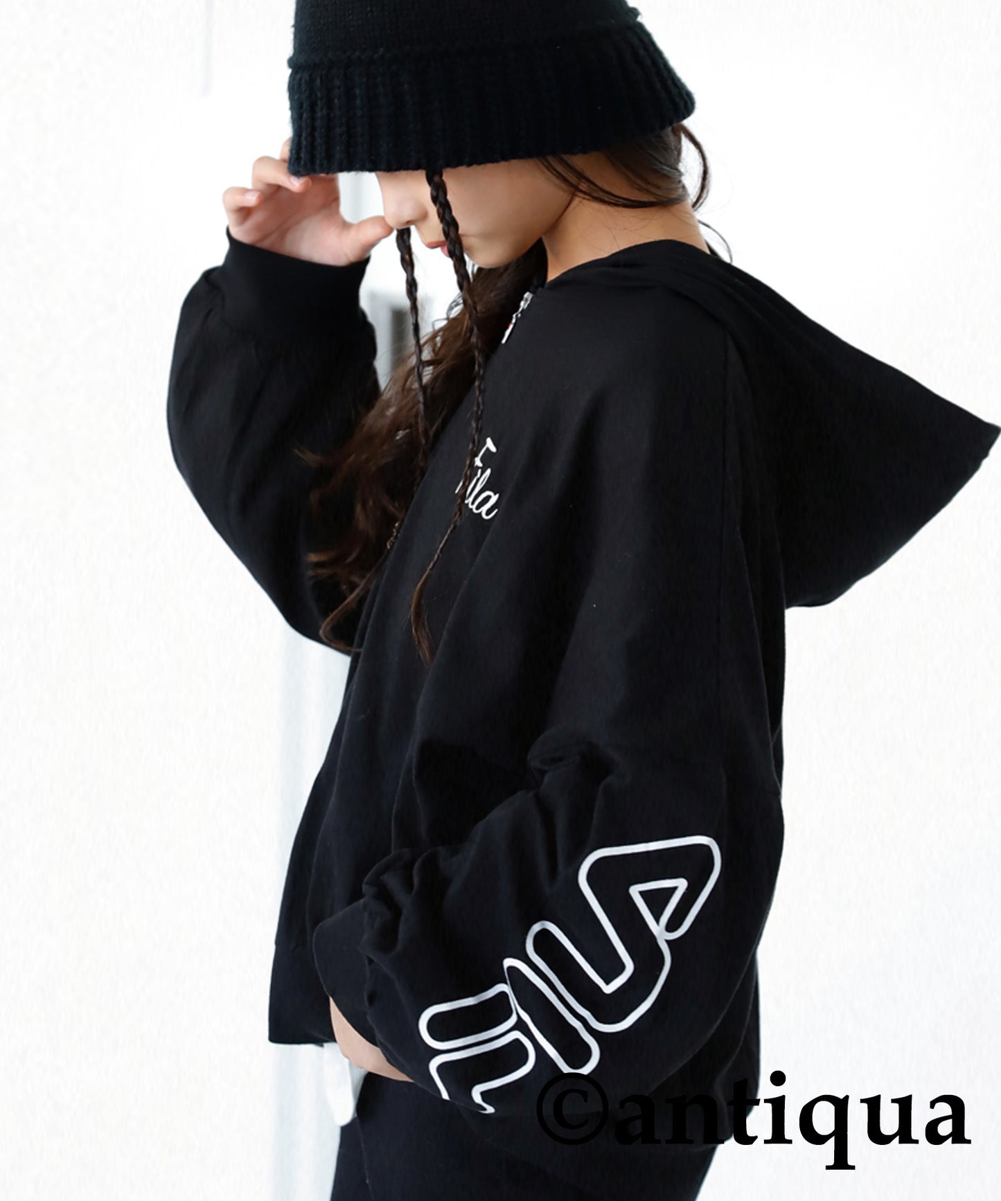 Thin hoodie with FILA Logo Kids