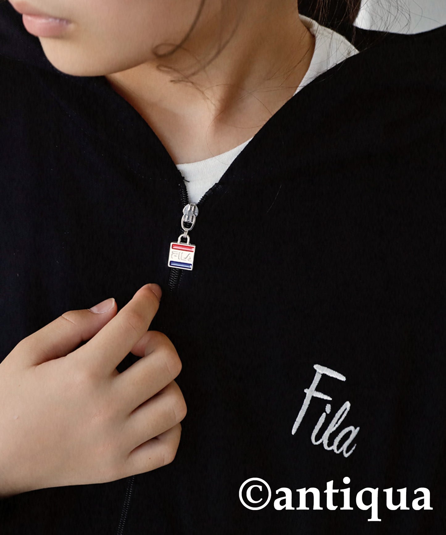 Thin hoodie with FILA Logo Kids