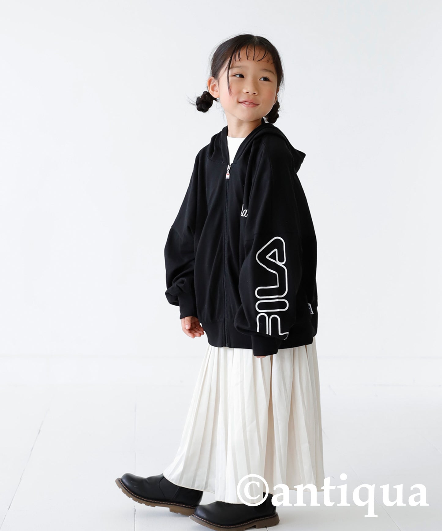 Thin hoodie with FILA Logo Kids