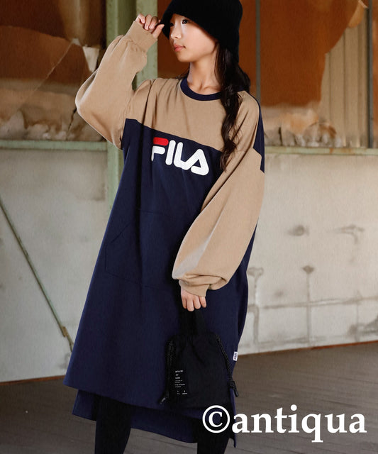FILA bicolor Logo Dress Kids