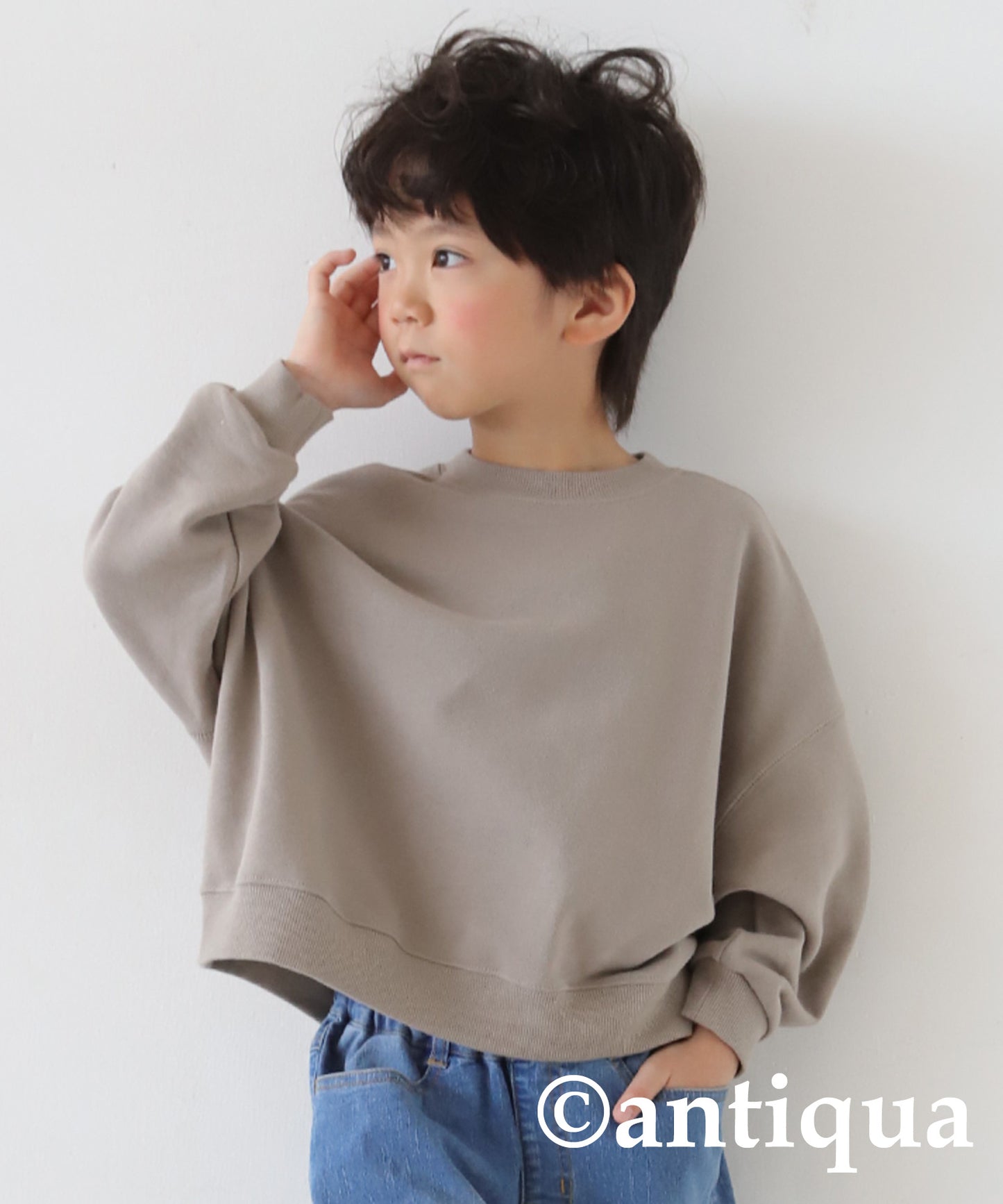 100%cotton pile fabric sweatshirt Kids