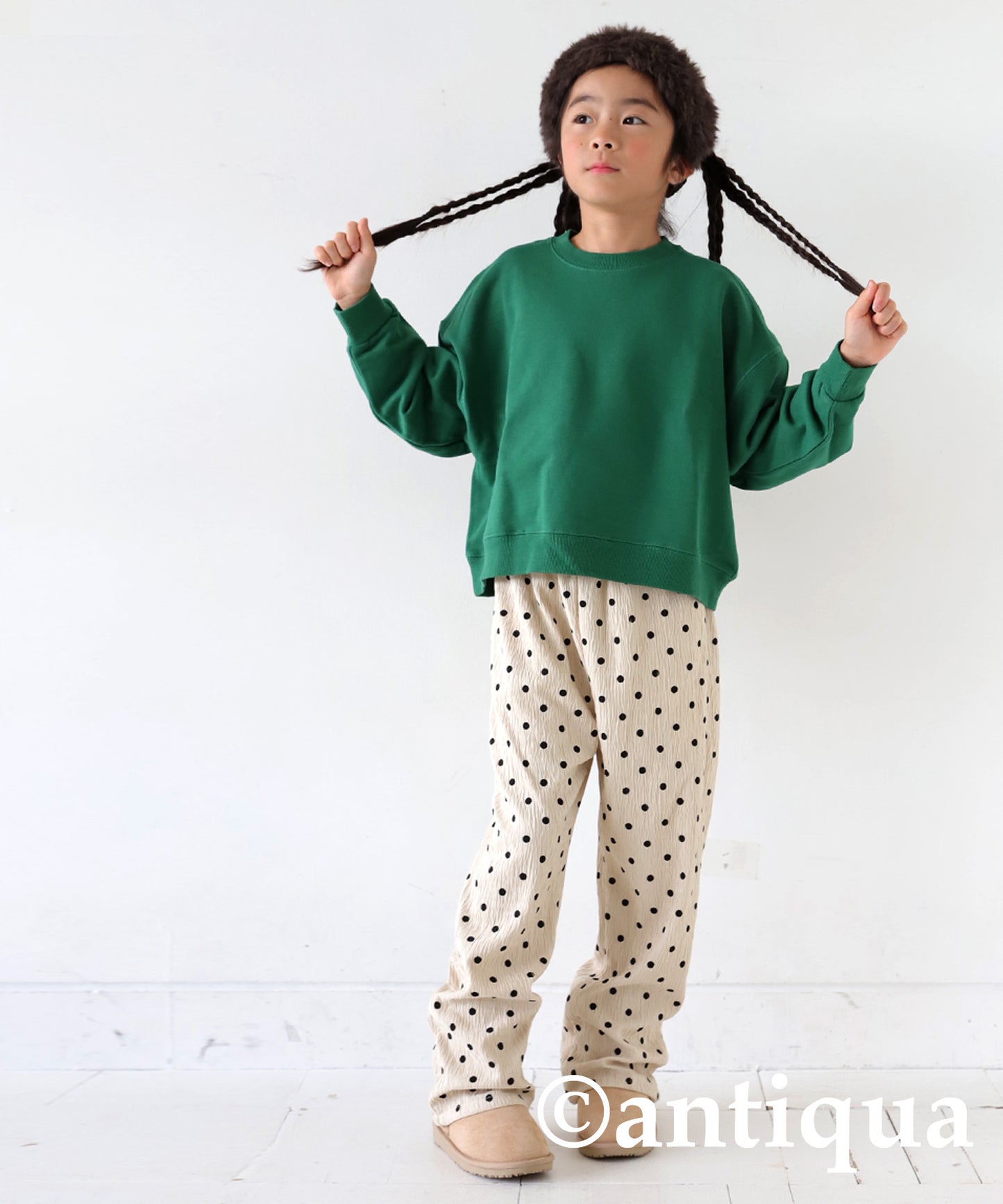 100%cotton pile fabric sweatshirt Kids