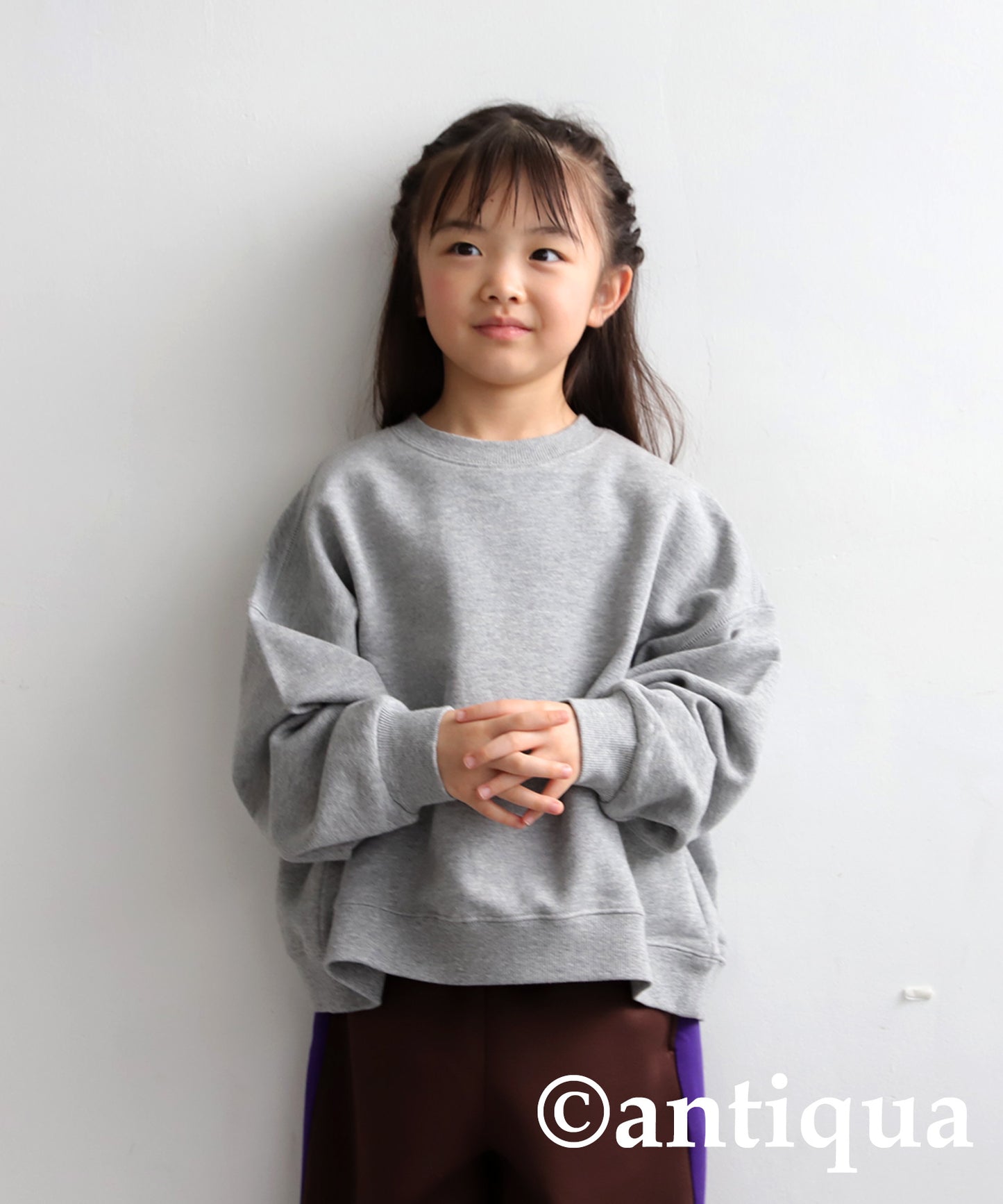 100%cotton pile fabric sweatshirt Kids