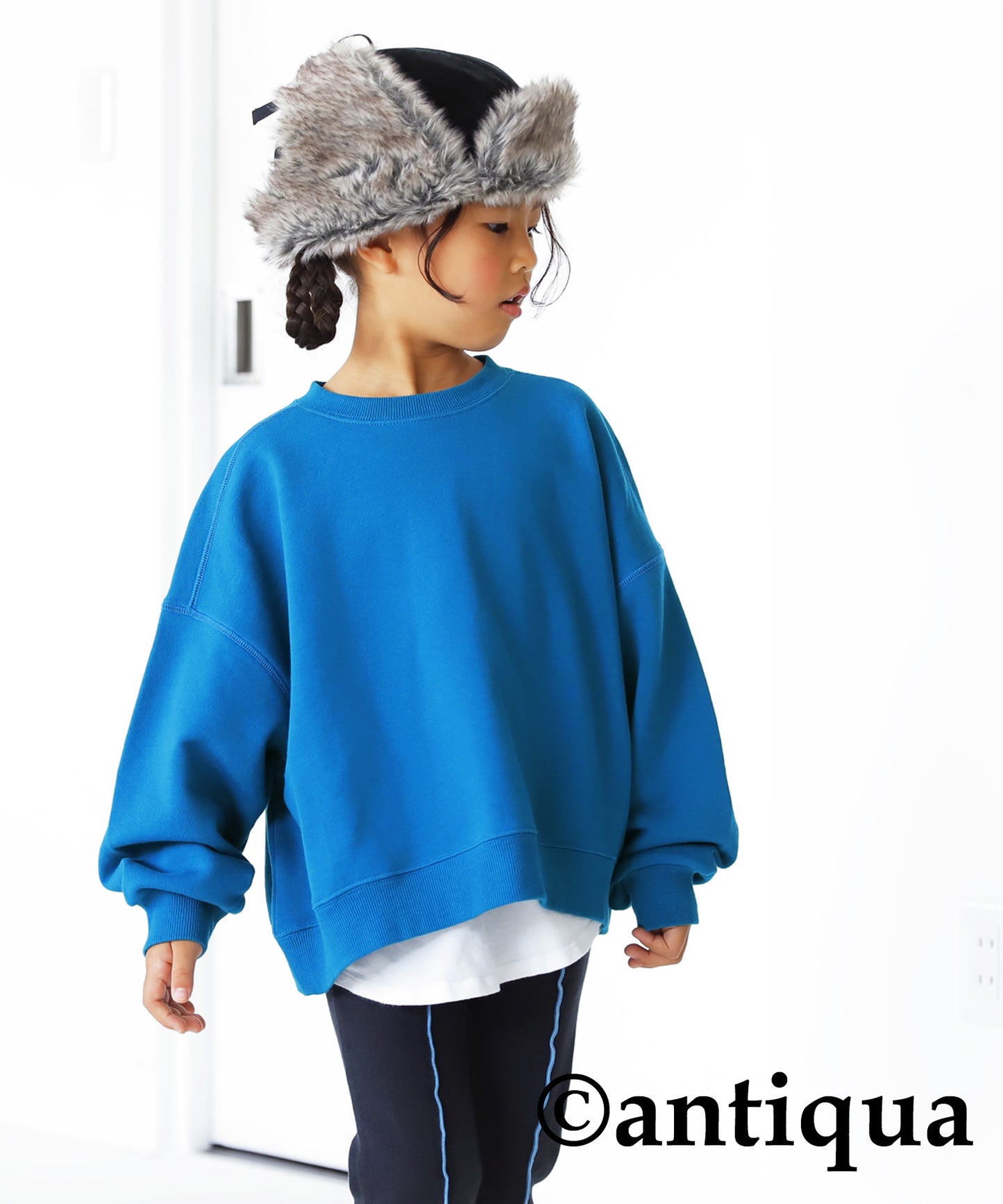 100%cotton pile fabric sweatshirt Kids