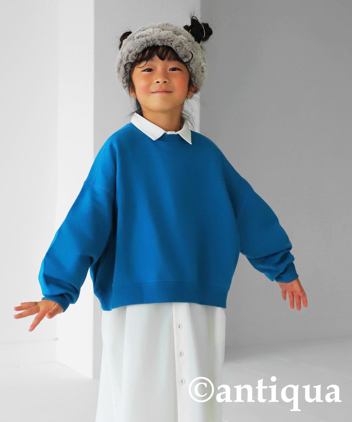 100%cotton pile fabric sweatshirt Kids