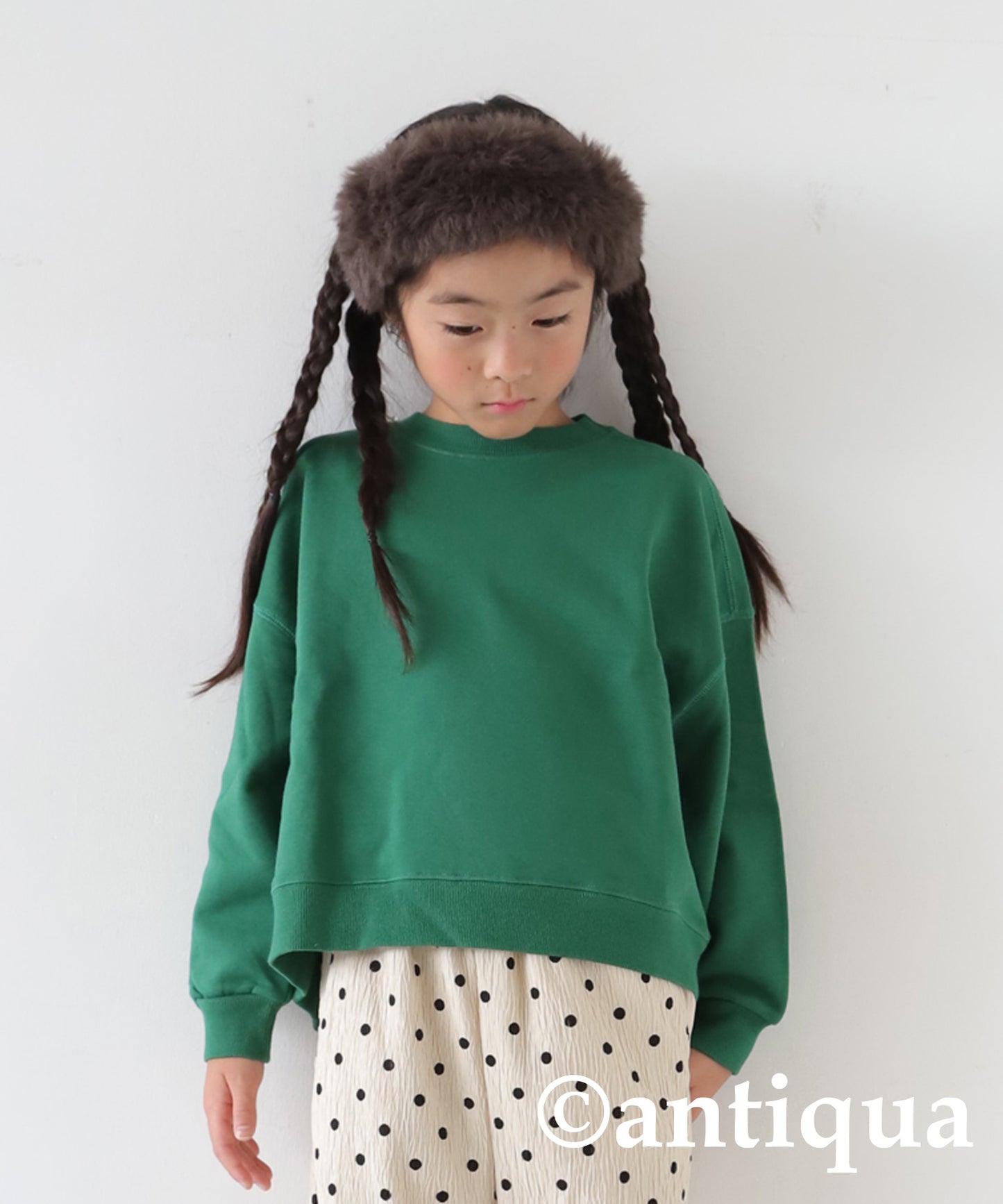 100%cotton pile fabric sweatshirt Kids