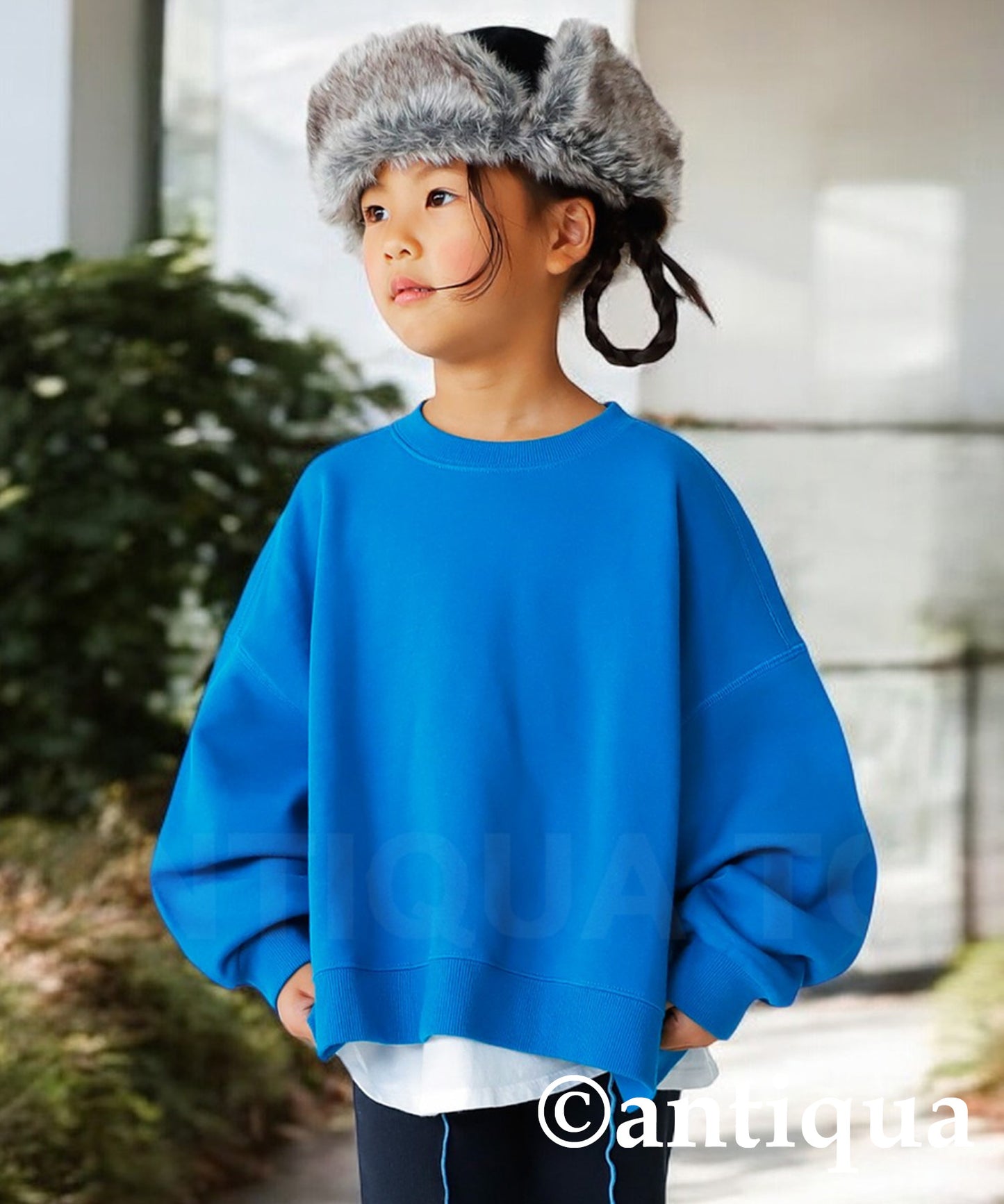 100%cotton pile fabric sweatshirt Kids