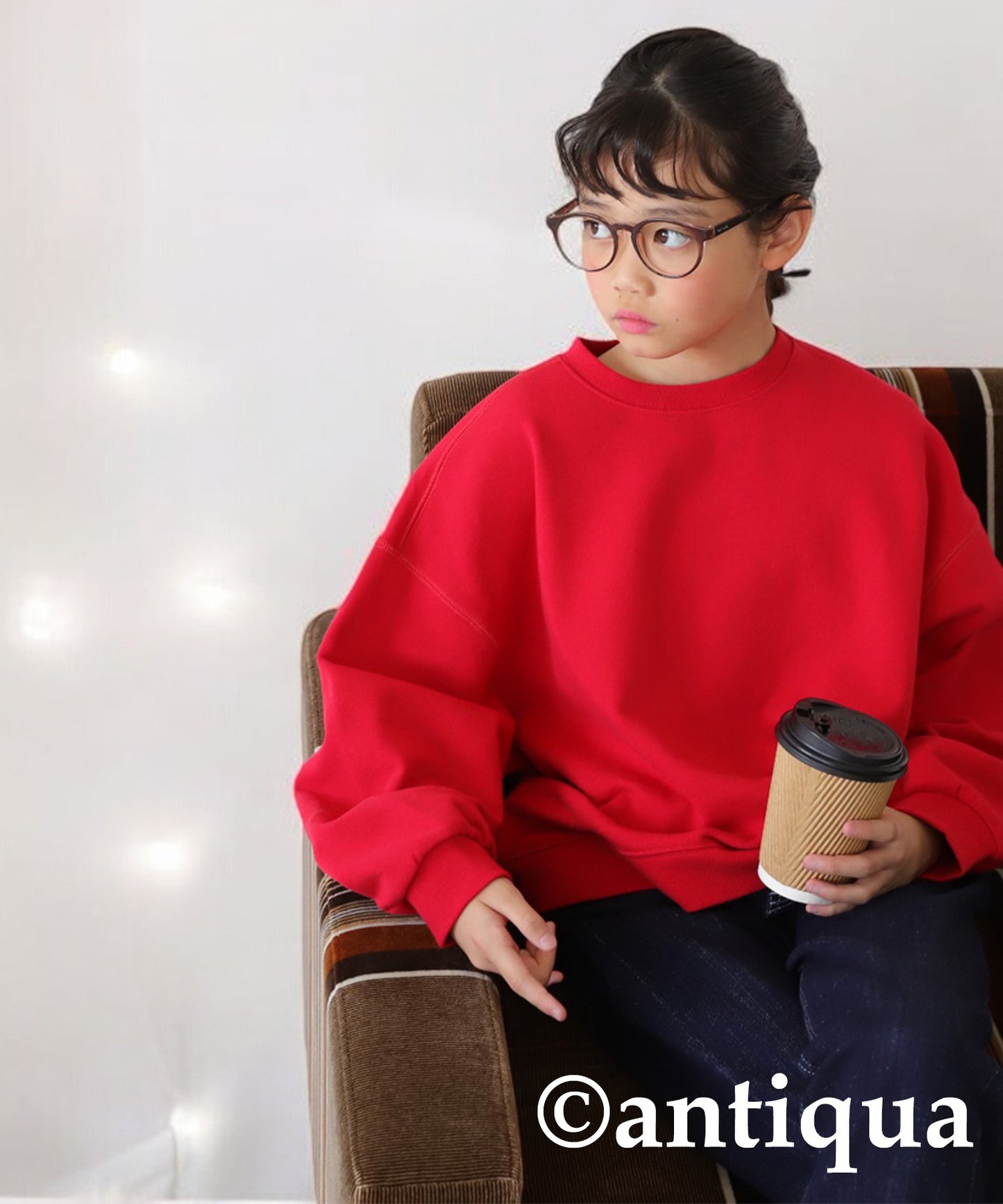 100% Cotton Basic Silhouette Sweatshirt Junior