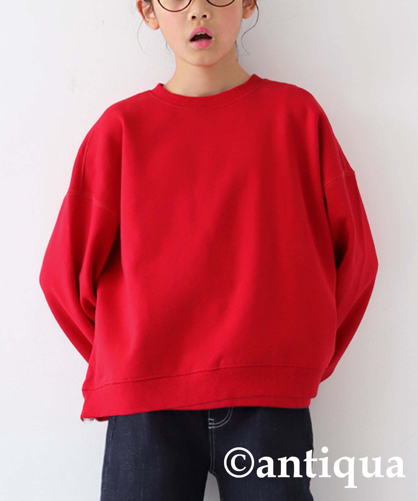 100% Cotton Basic Silhouette Sweatshirt Junior