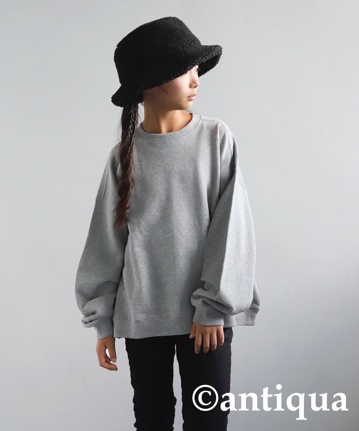 100% Cotton Basic Silhouette Sweatshirt Junior