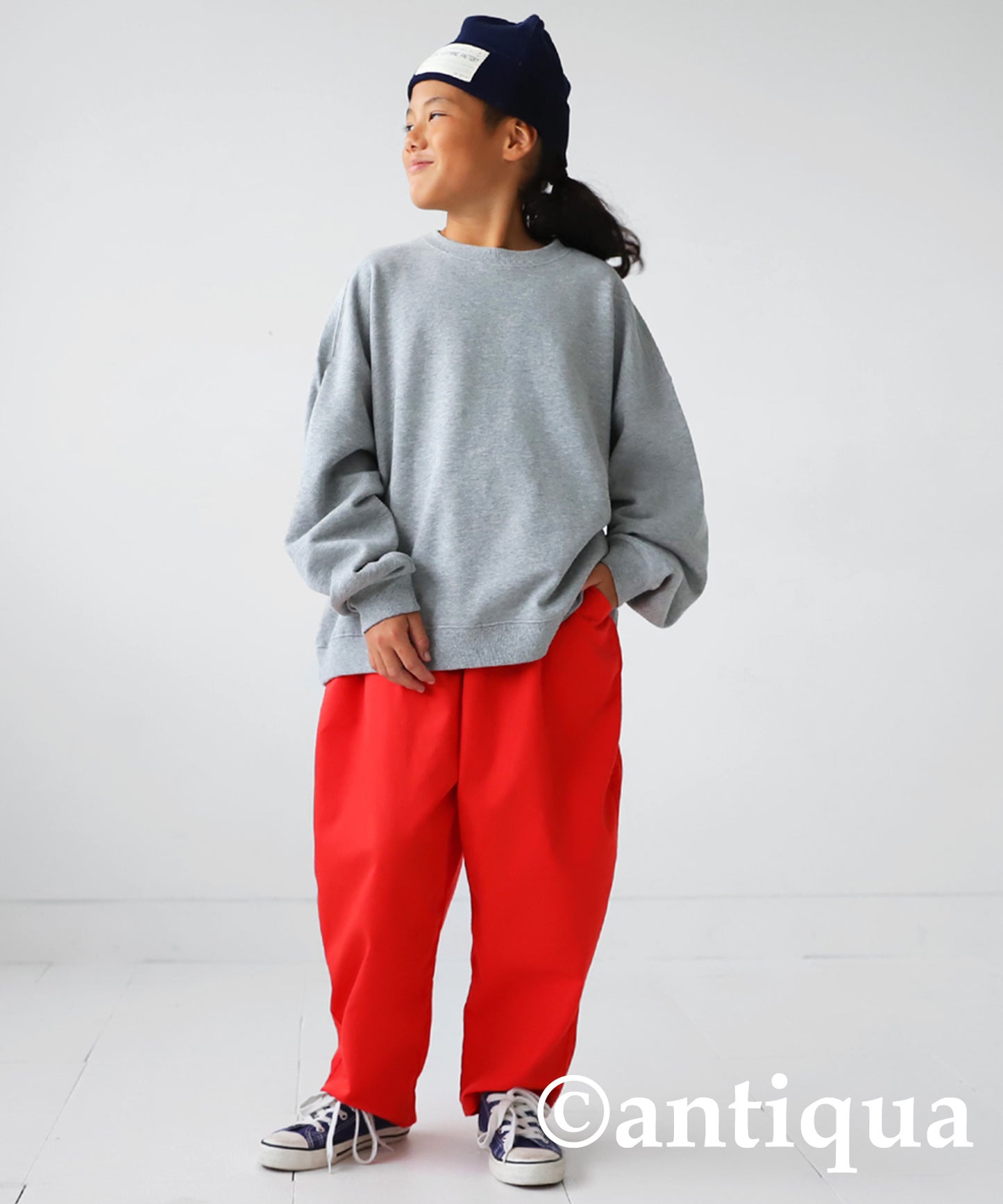 100% Cotton Basic Silhouette Sweatshirt Junior