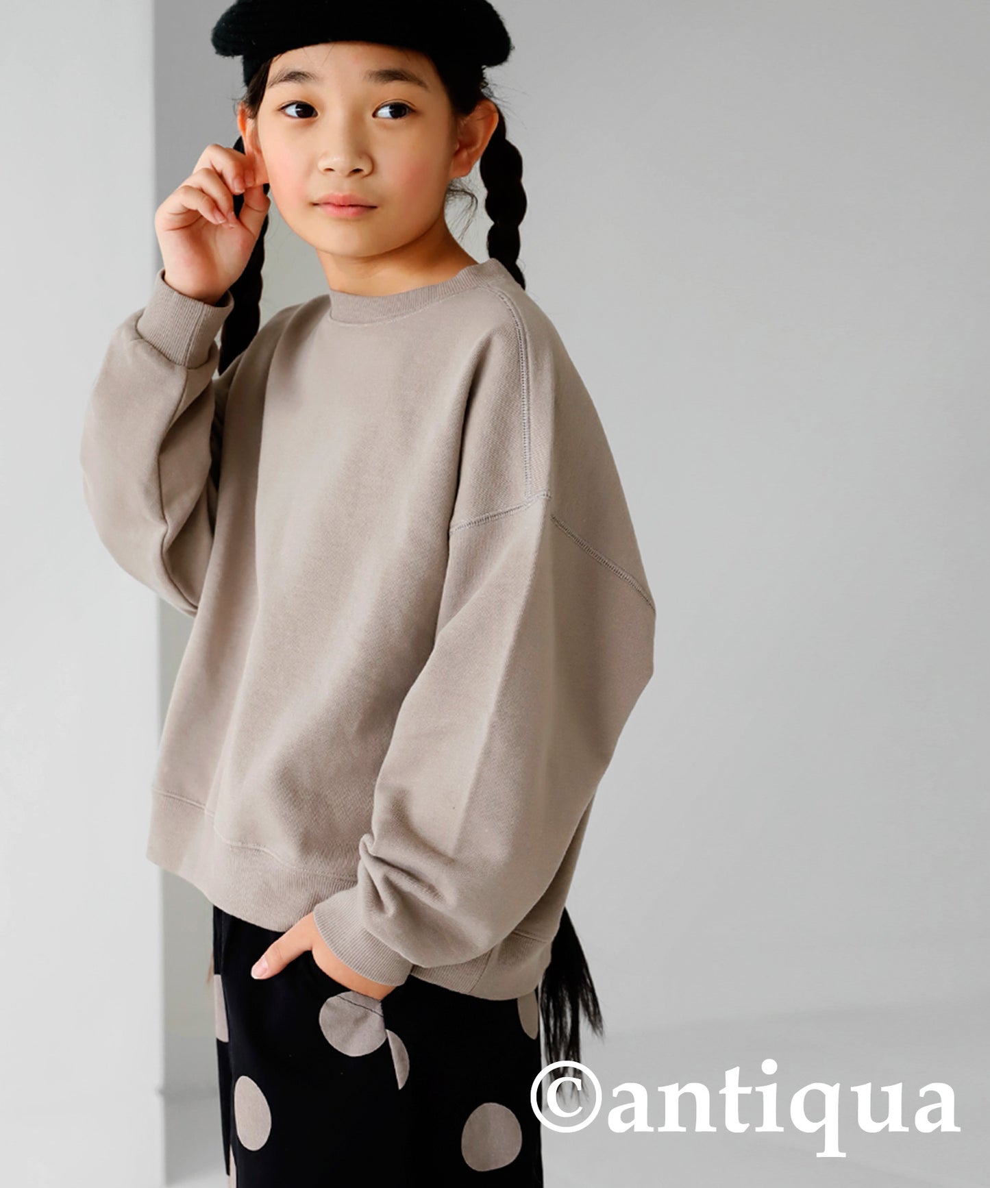 100% Cotton Basic Silhouette Sweatshirt Junior