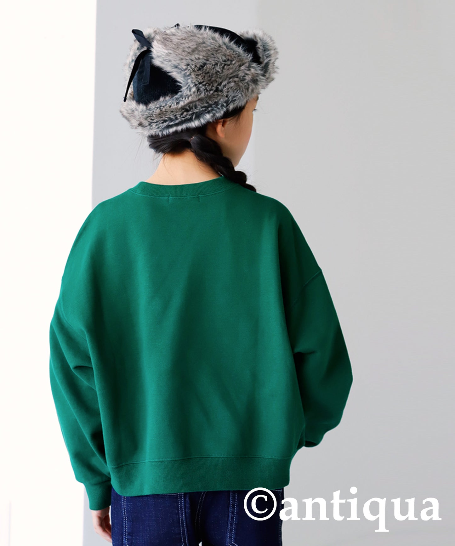 100% Cotton Basic Silhouette Sweatshirt Junior