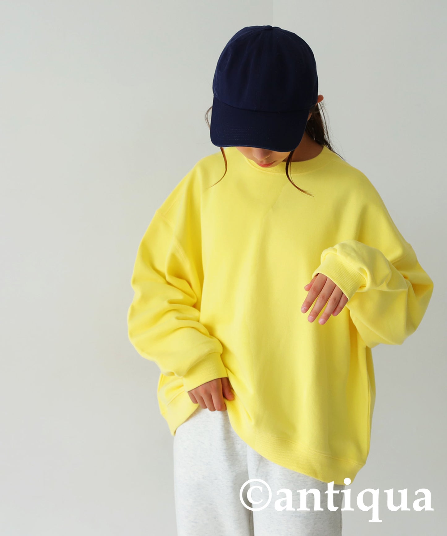 100% Cotton Basic Silhouette Sweatshirt Junior