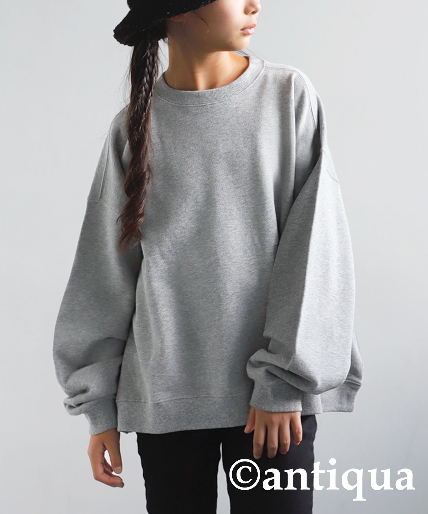 100% Cotton Basic Silhouette Sweatshirt Junior