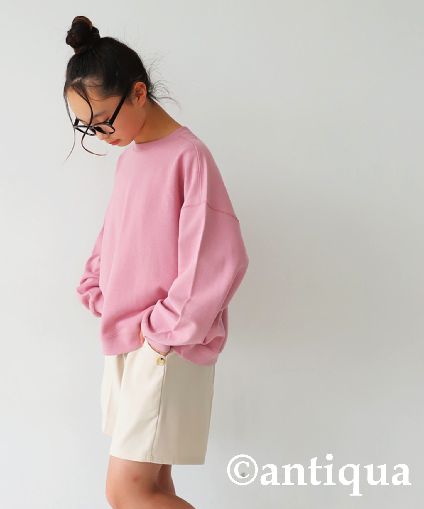 100% Cotton Basic Silhouette Sweatshirt Junior