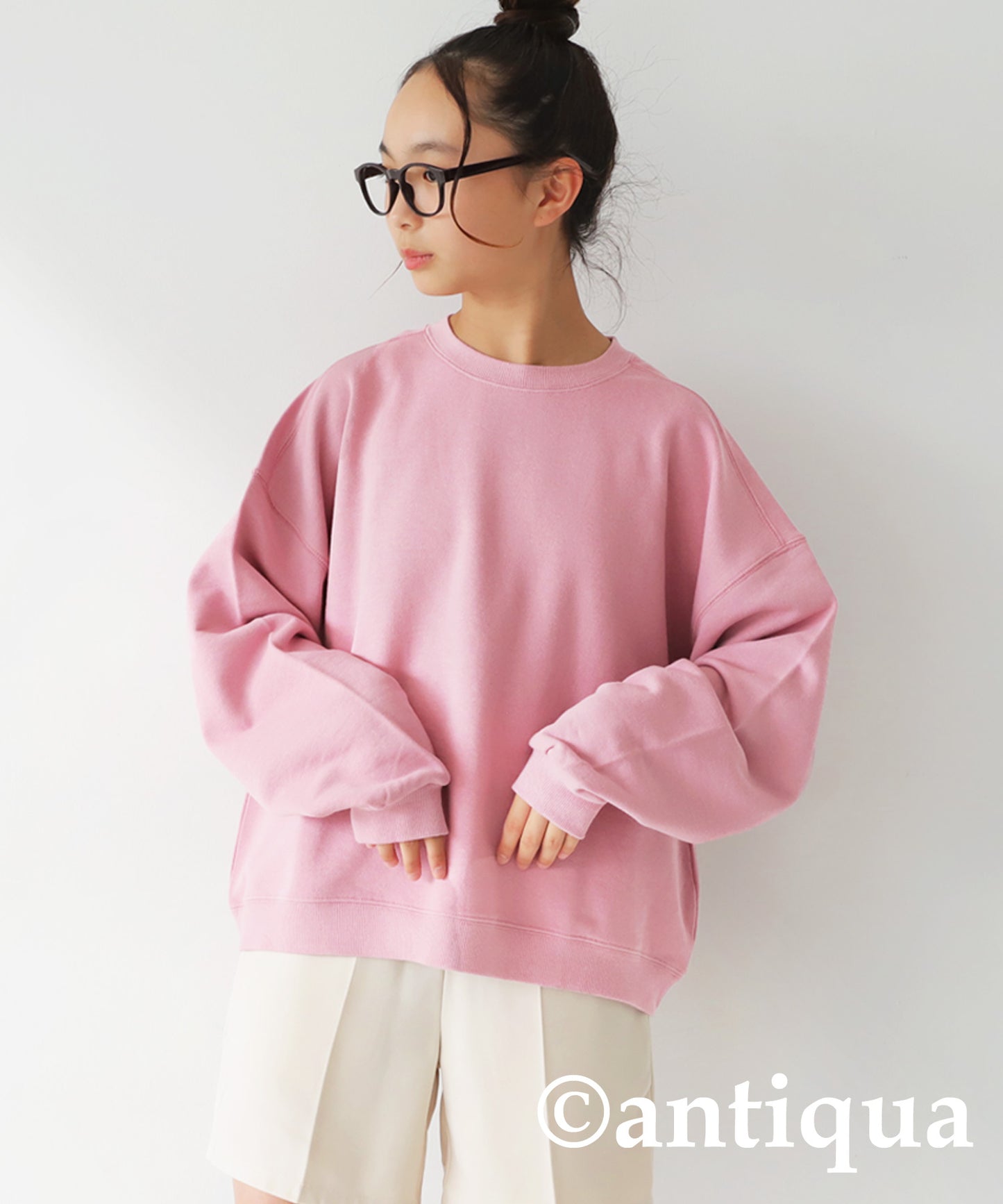 100% Cotton Basic Silhouette Sweatshirt Junior