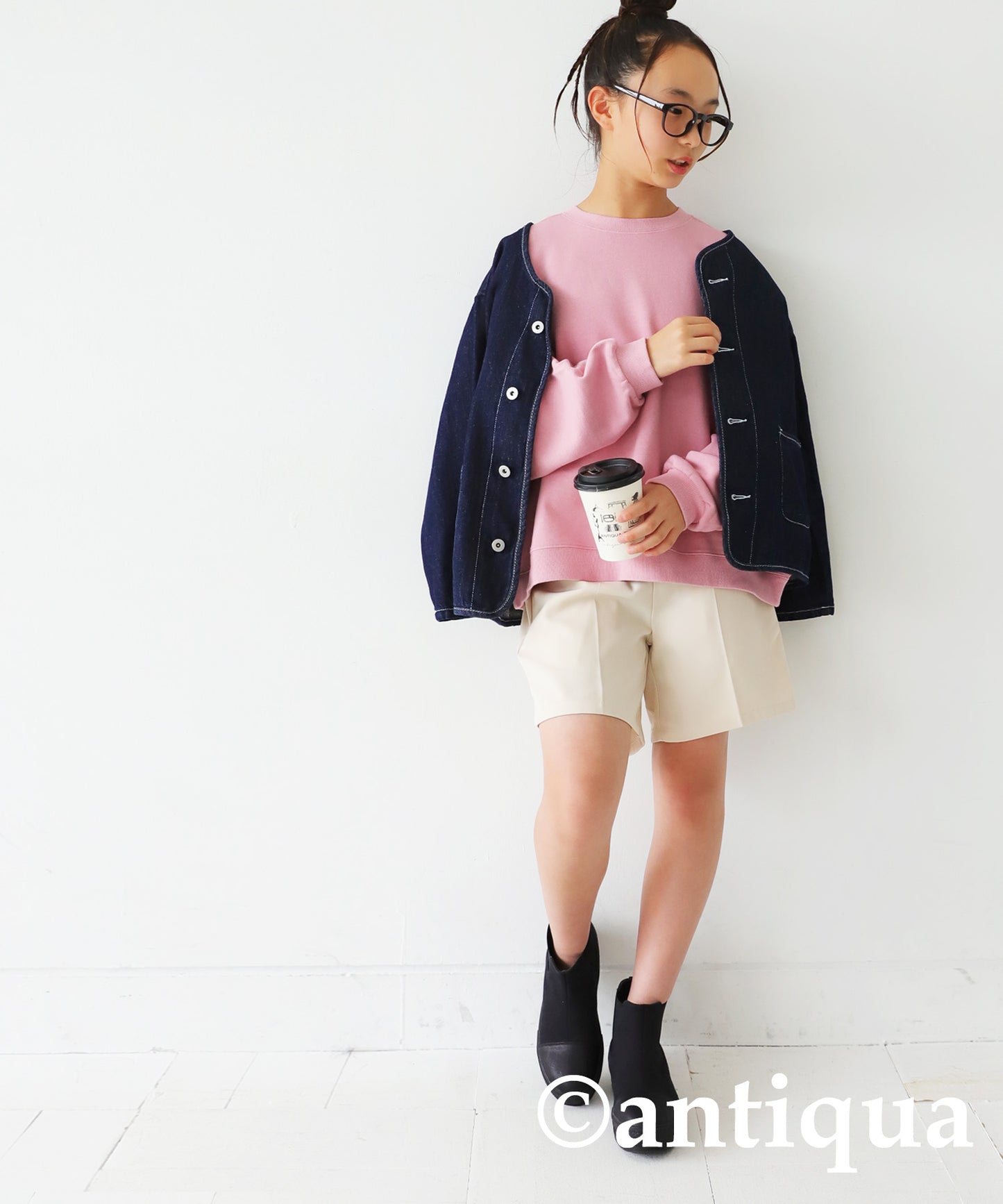 100% Cotton Basic Silhouette Sweatshirt Junior