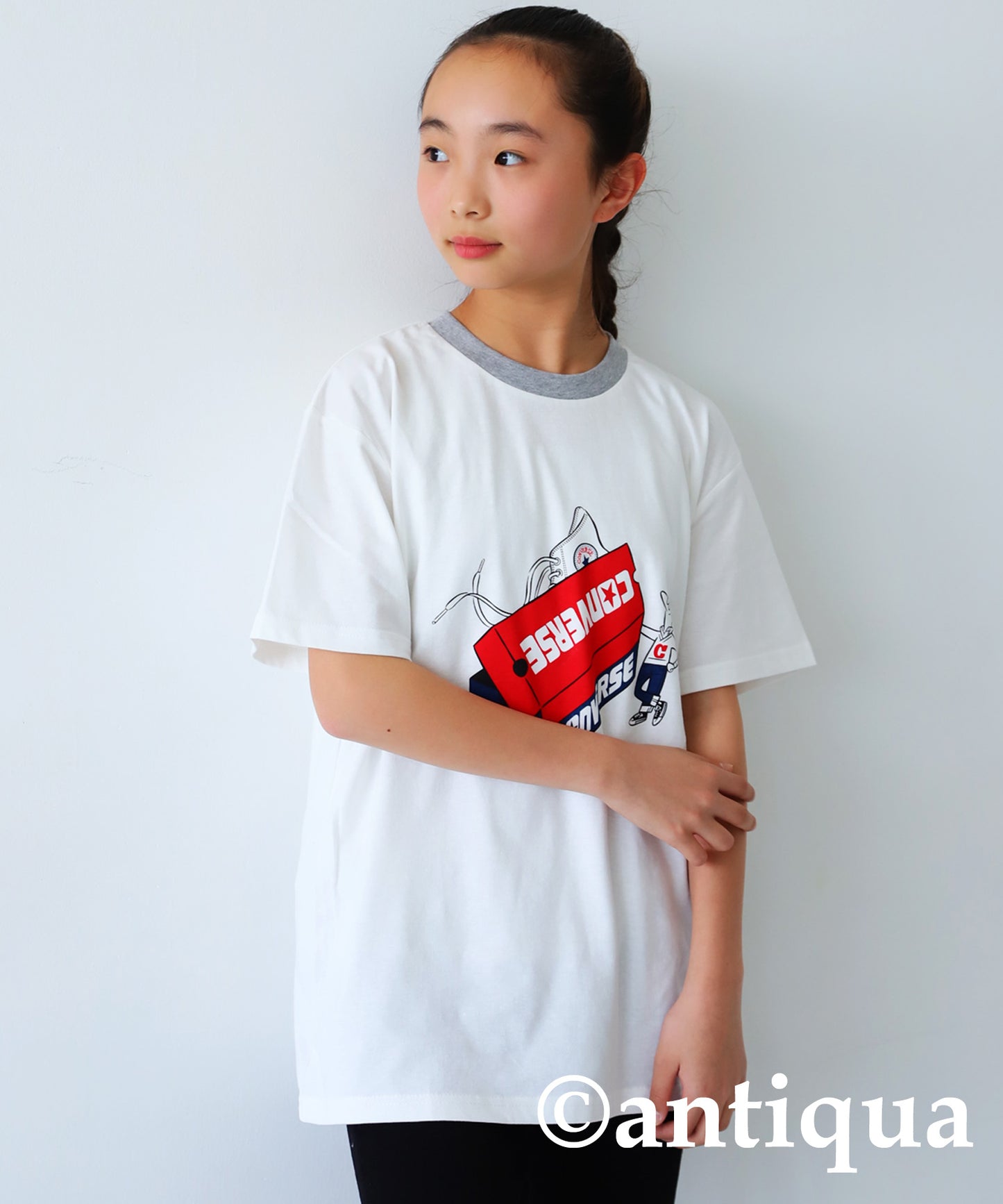 Converce logo print T-shirt Kids