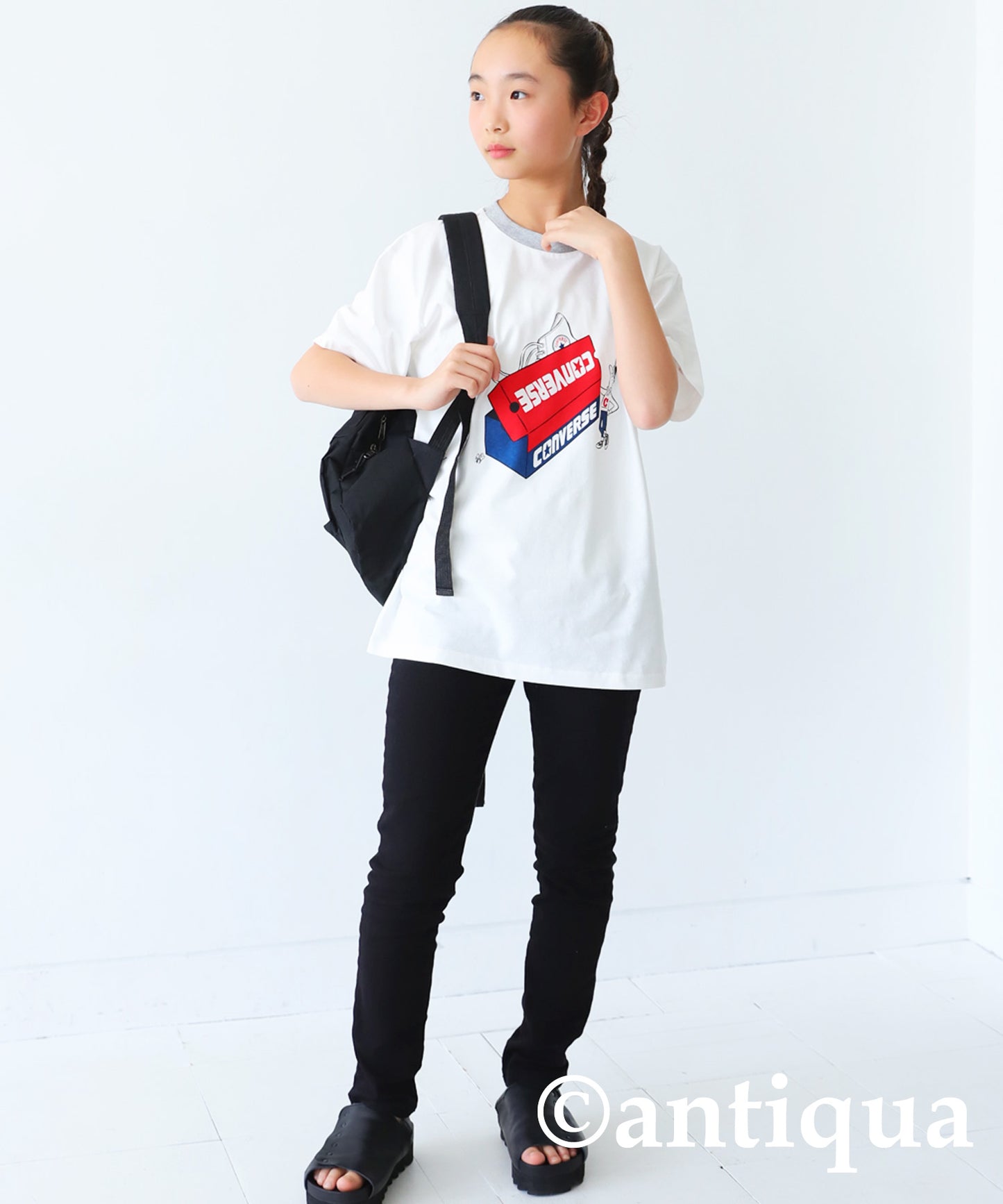 Converce logo print T-shirt Kids