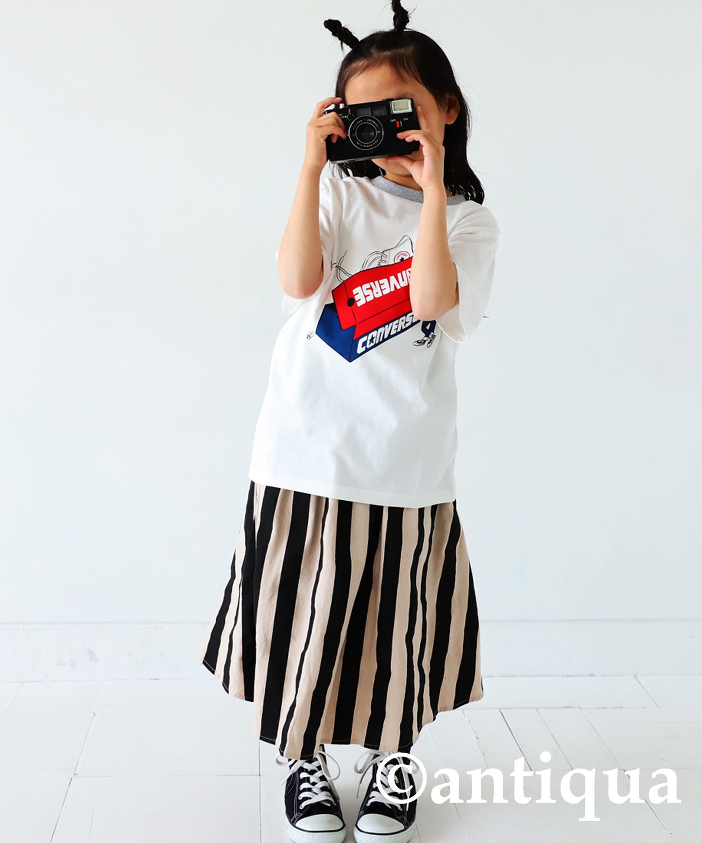 Converce logo print T-shirt Kids