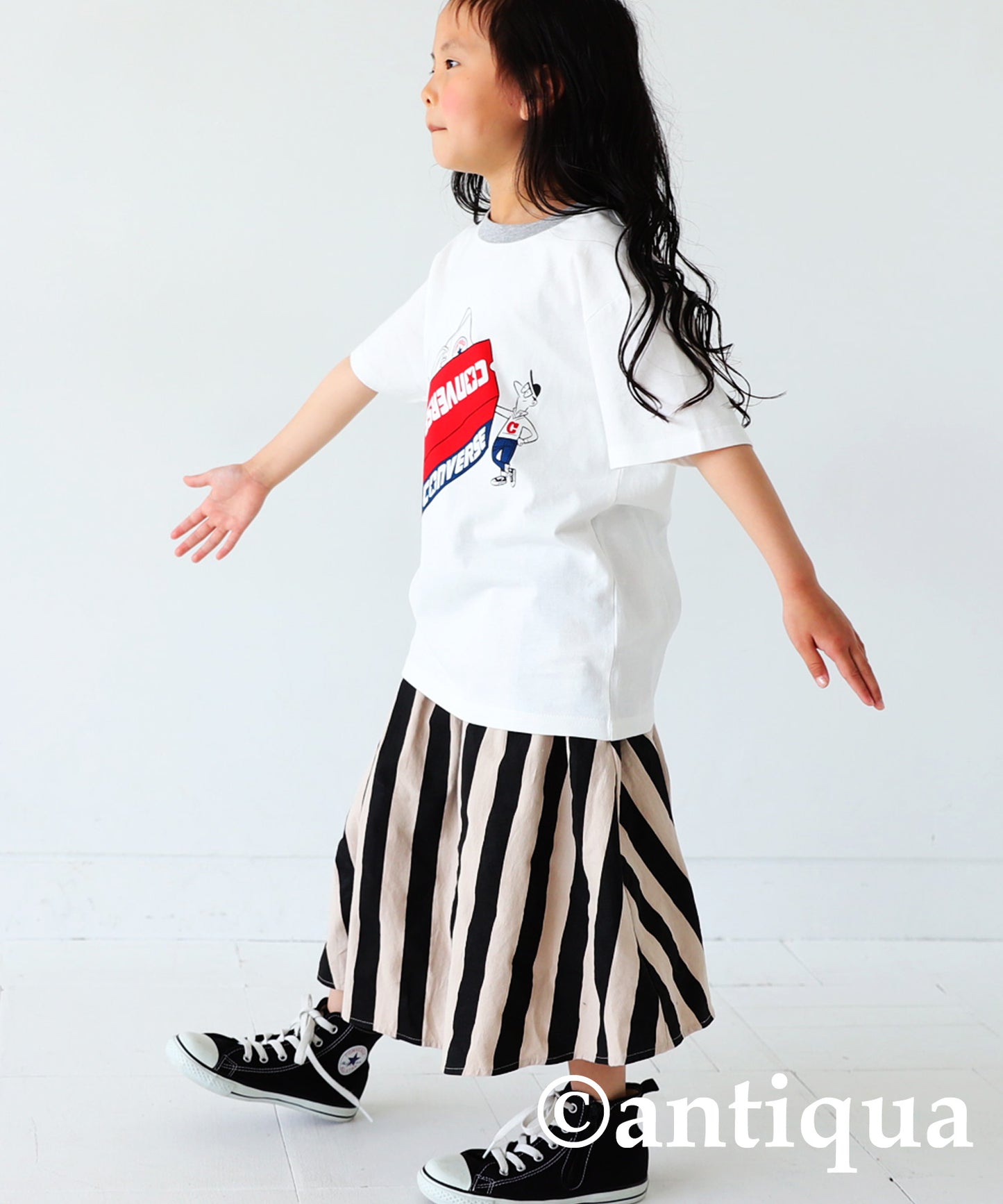 Converce logo print T-shirt Kids