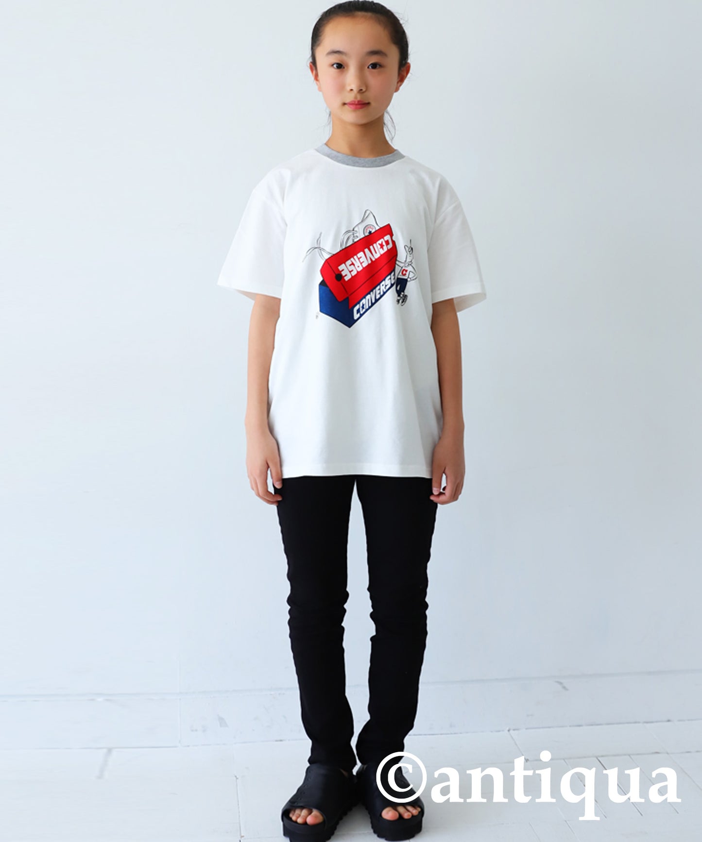 Converce logo print T-shirt Kids