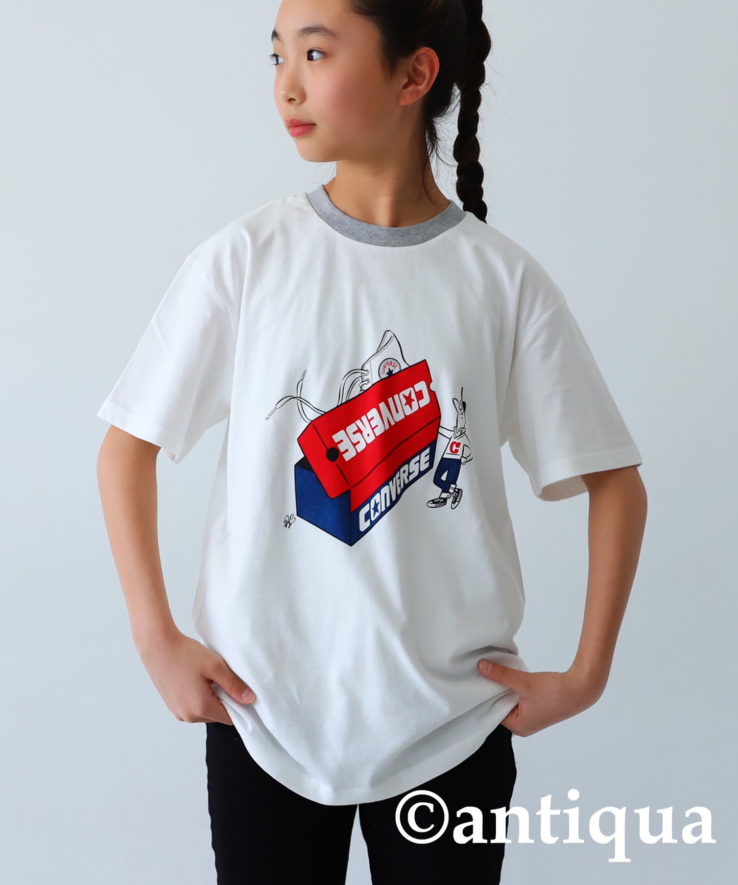 Converce logo print T-shirt Kids