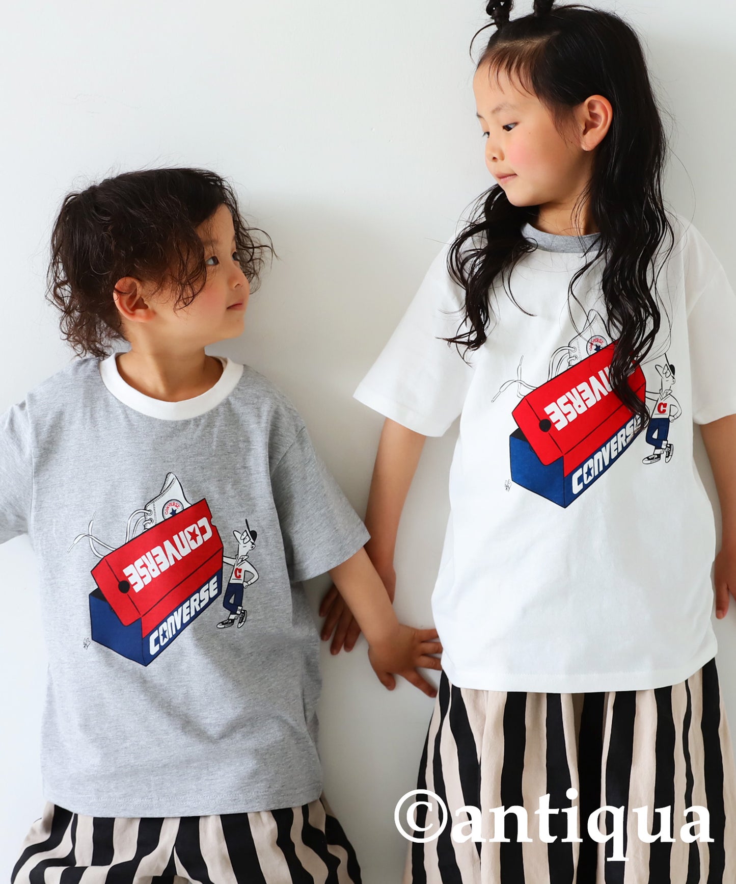 Converce logo print T-shirt Kids