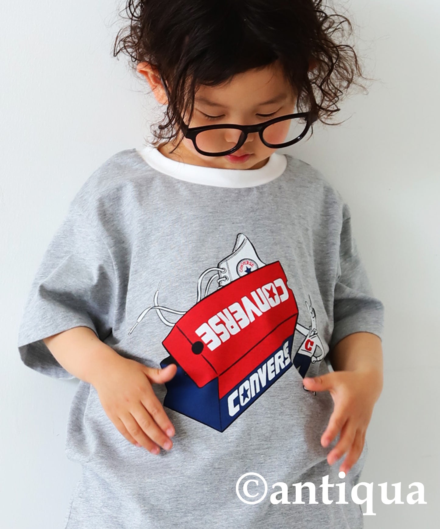 Converce logo print T-shirt Kids