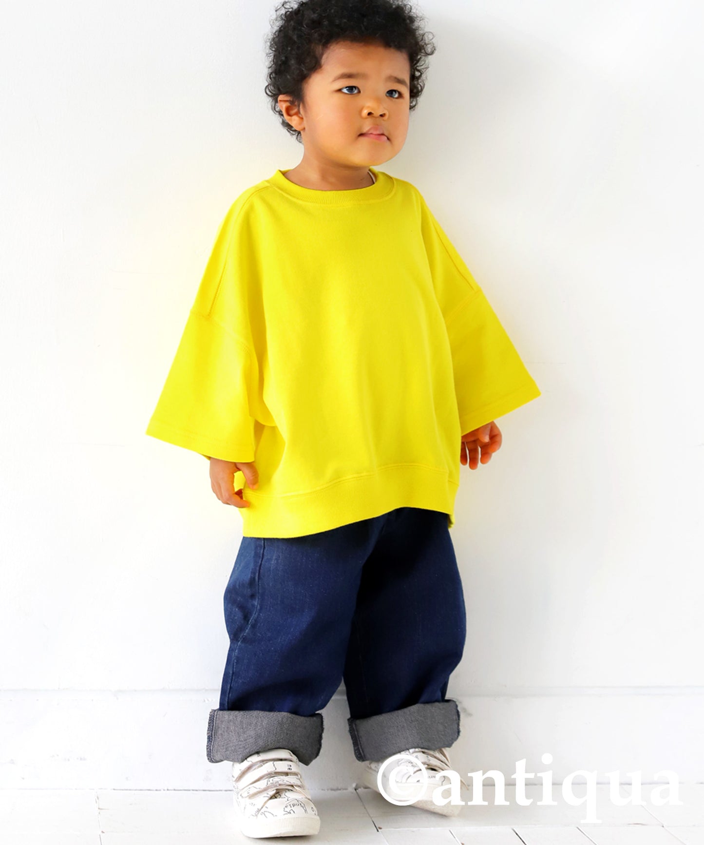 100%cotton short -sleeved pullover Kids