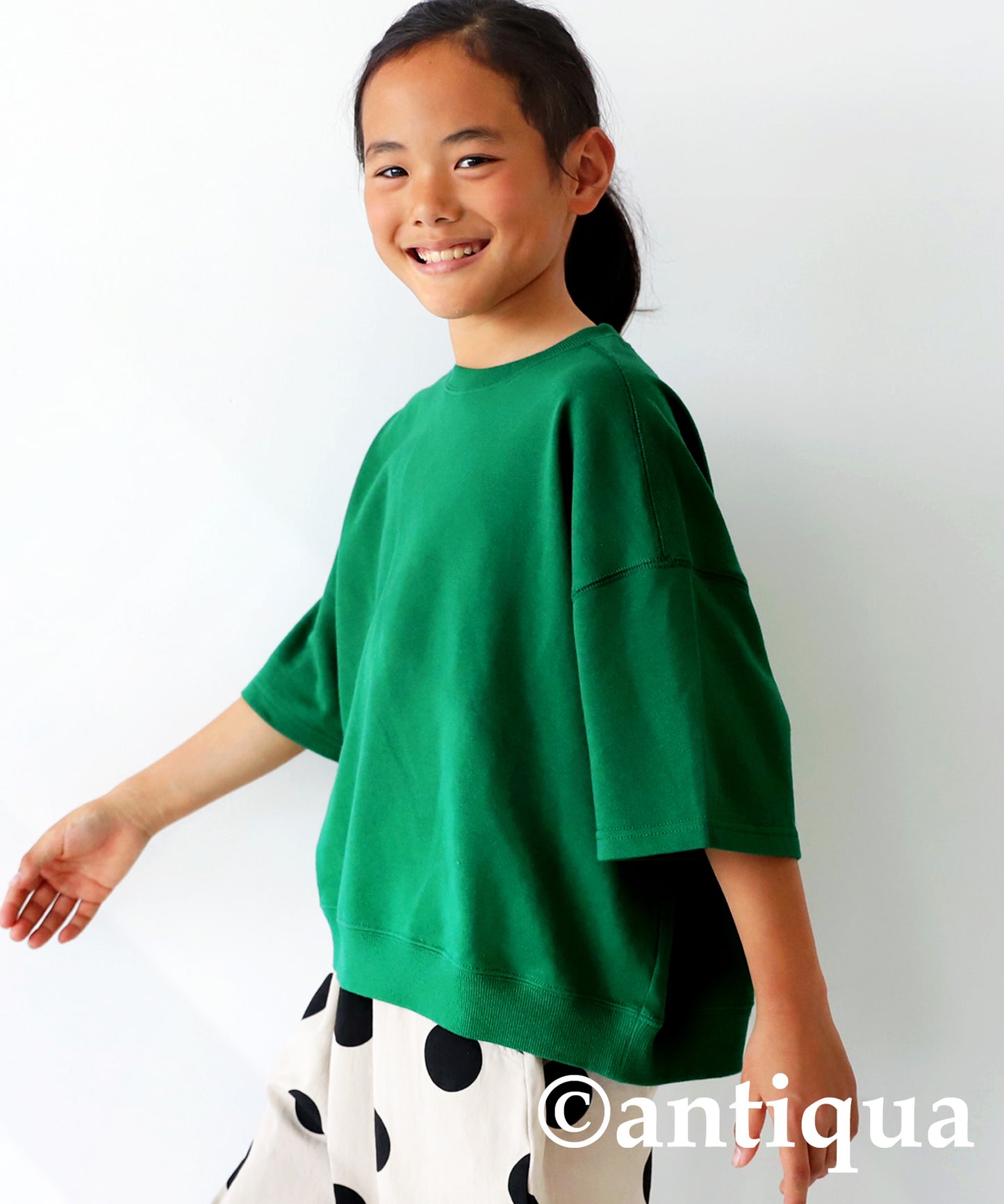 100%cotton short -sleeved pullover Kids