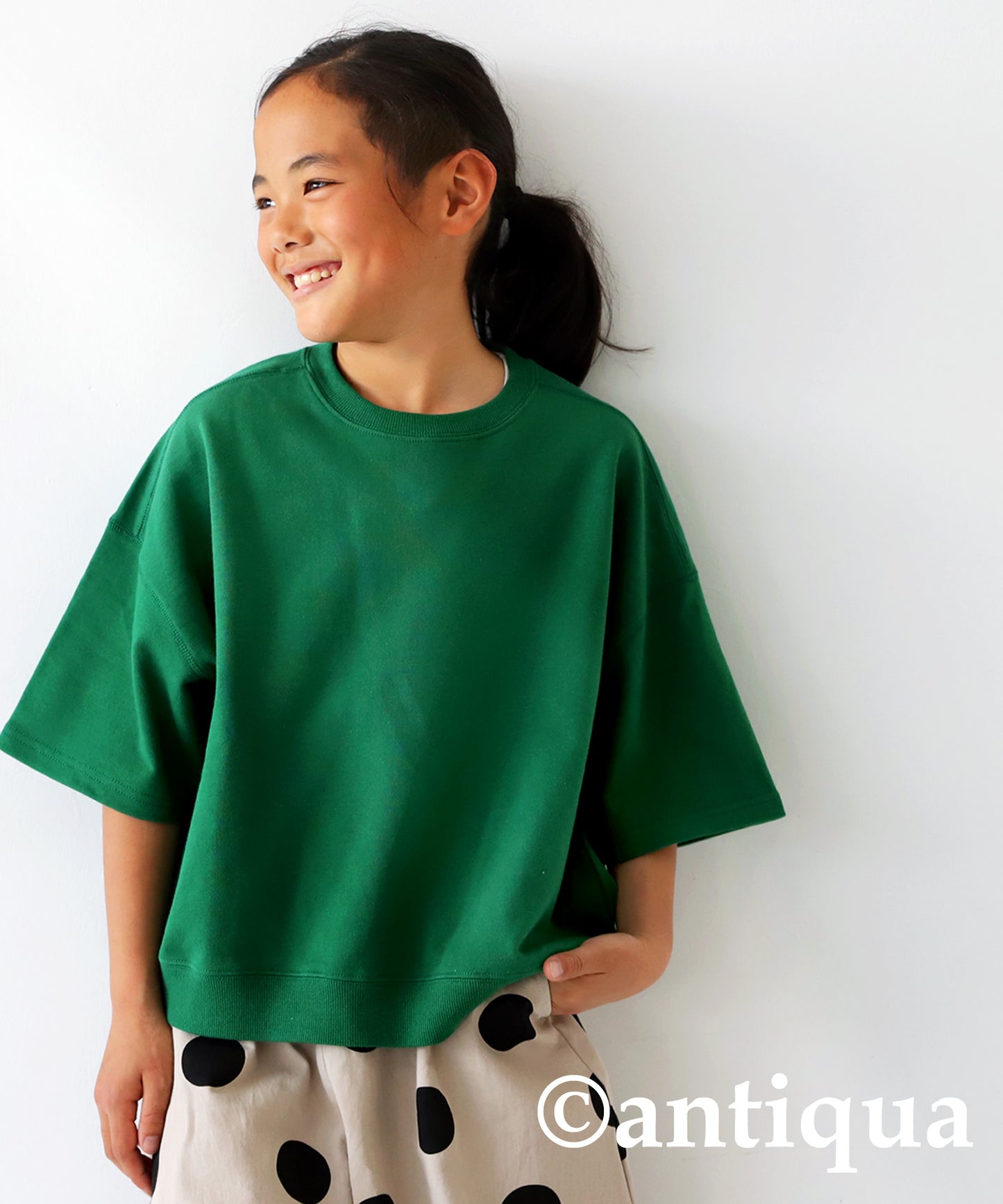 100%cotton short -sleeved pullover Kids