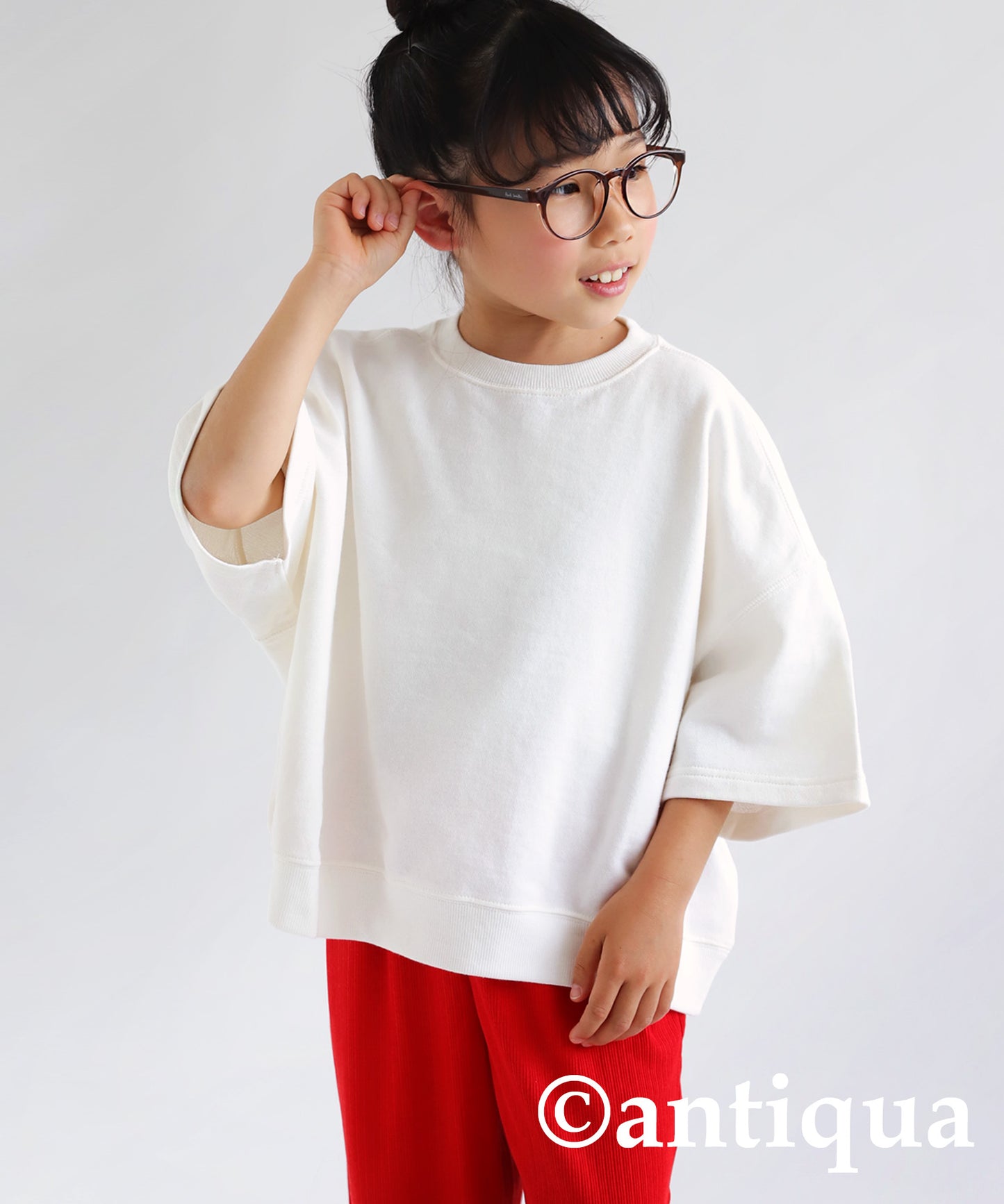 100%cotton short -sleeved pullover Kids