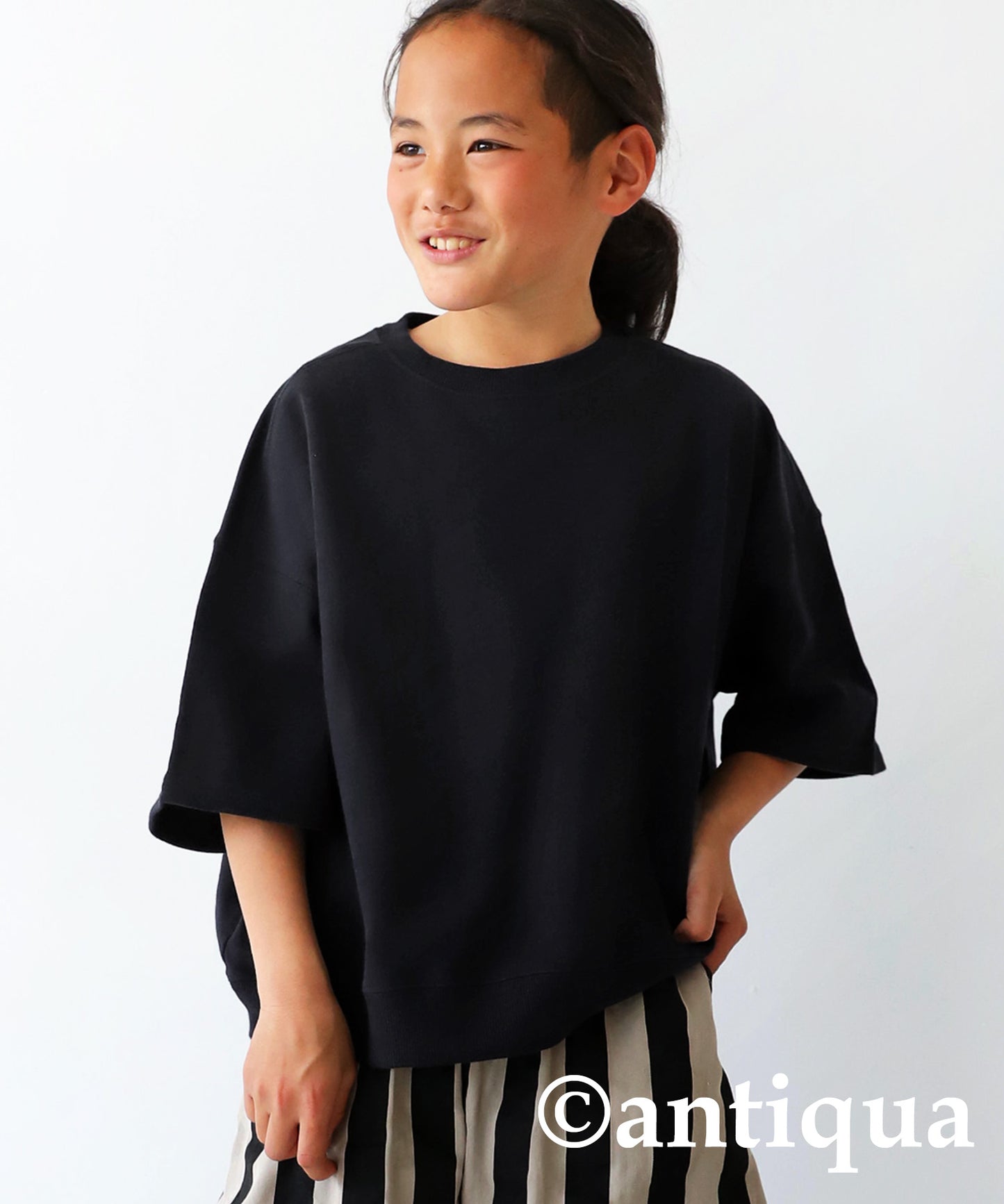 100%cotton short -sleeved pullover Kids