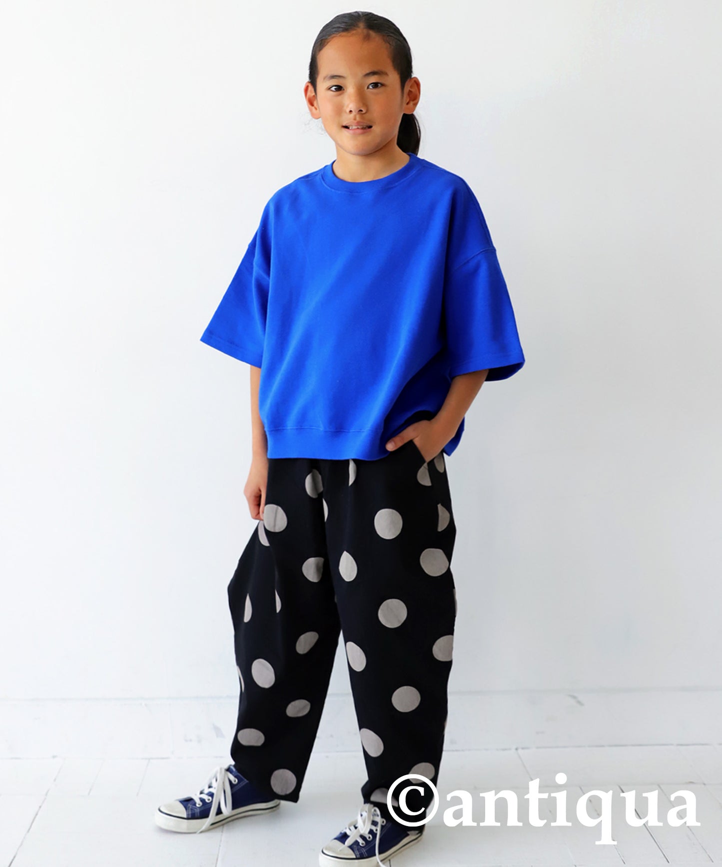 100%cotton short -sleeved pullover Kids