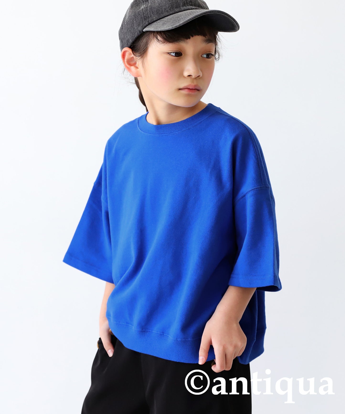 100%cotton short -sleeved pullover Kids