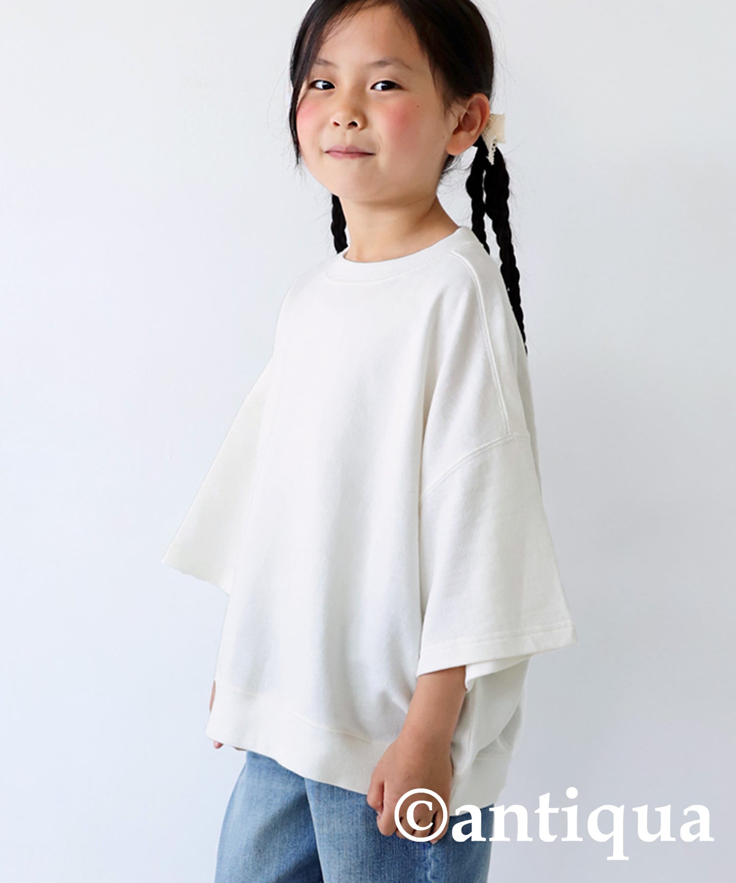 100%cotton short -sleeved pullover Kids