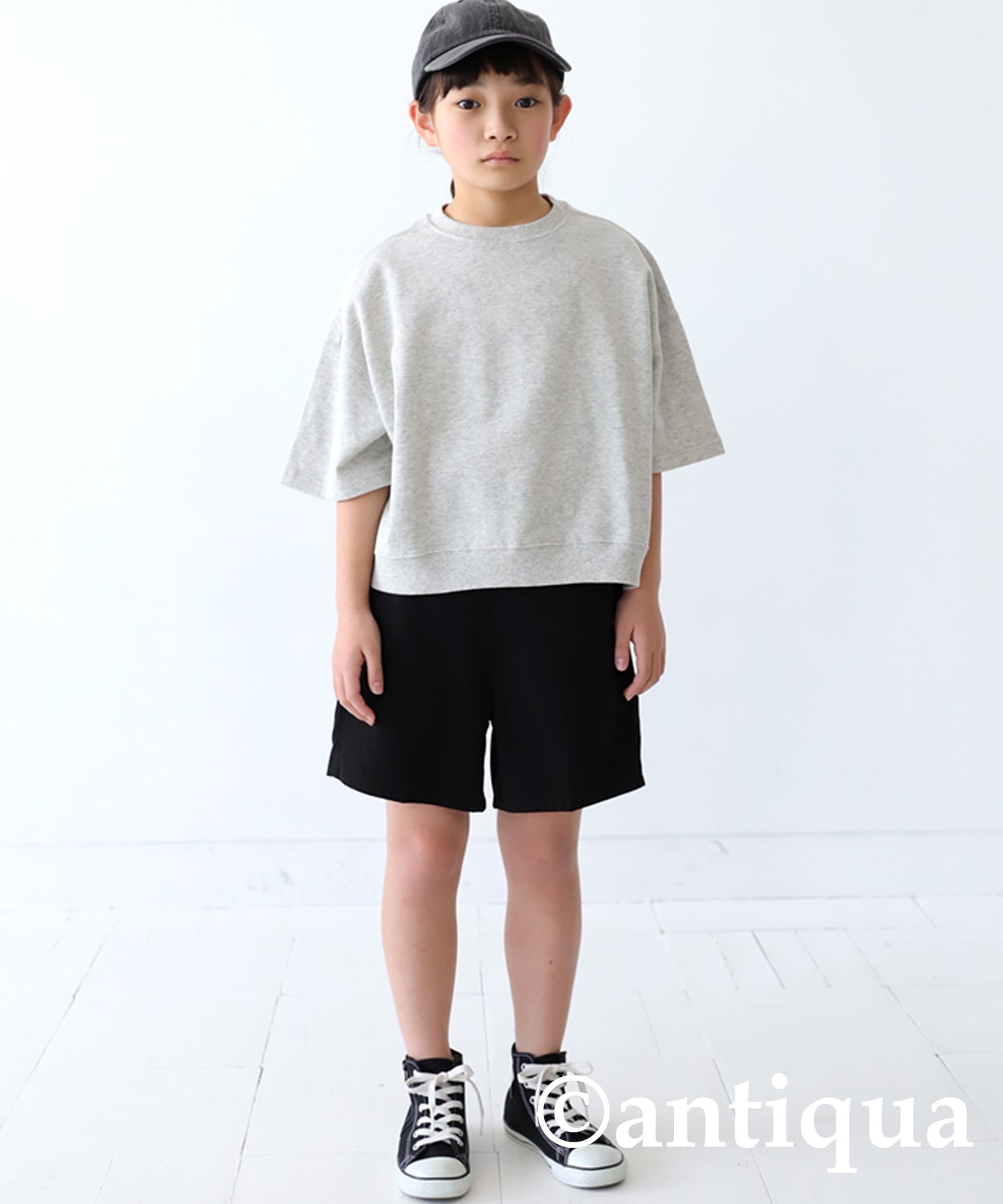 100%cotton short -sleeved pullover Kids