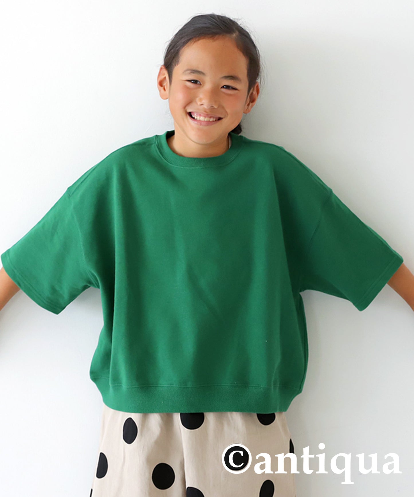 100%cotton short -sleeved pullover Kids