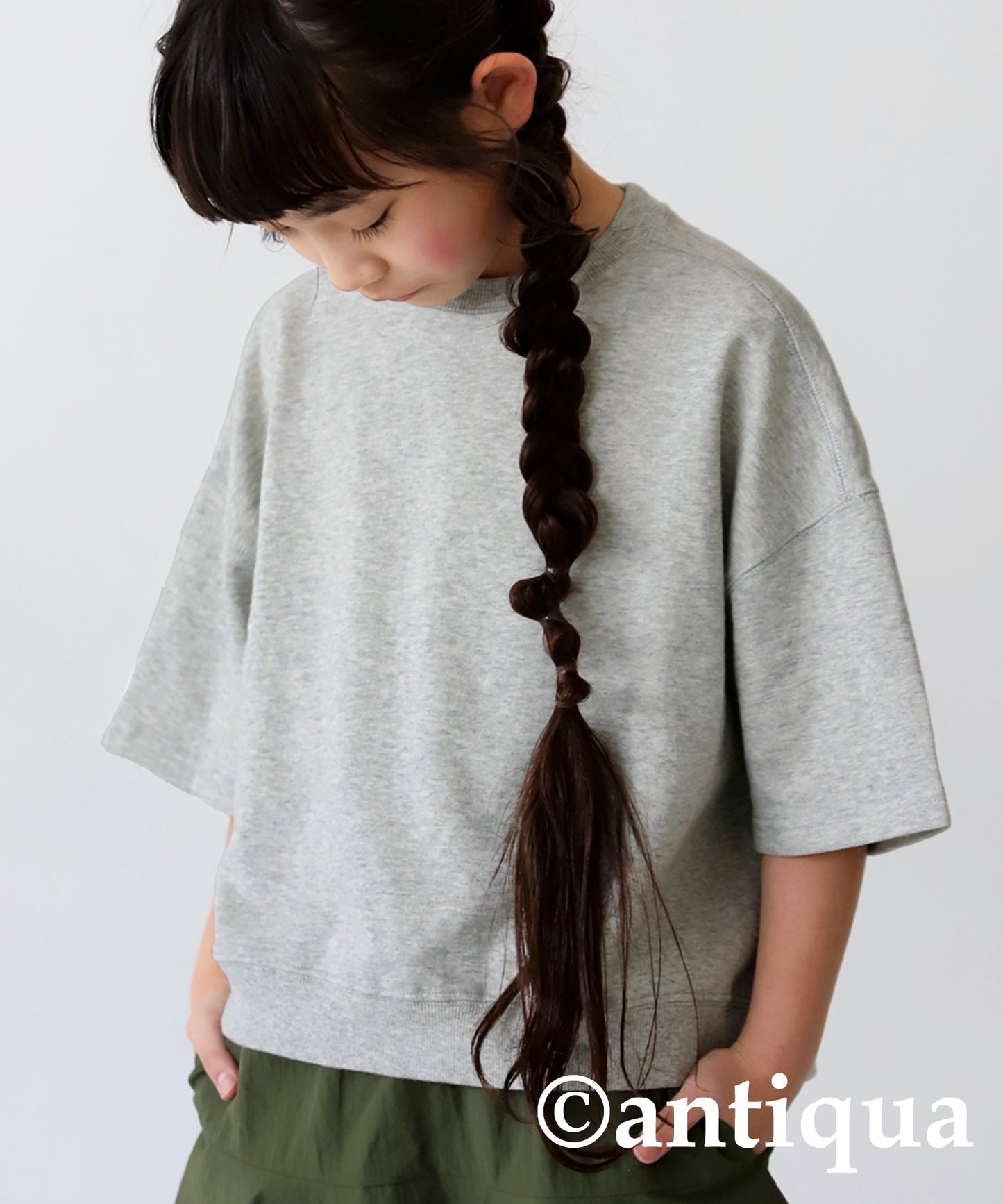 100%cotton short -sleeved pullover Kids