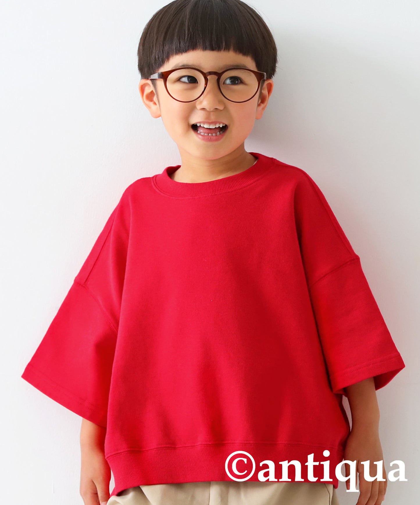 100%cotton short -sleeved pullover Kids