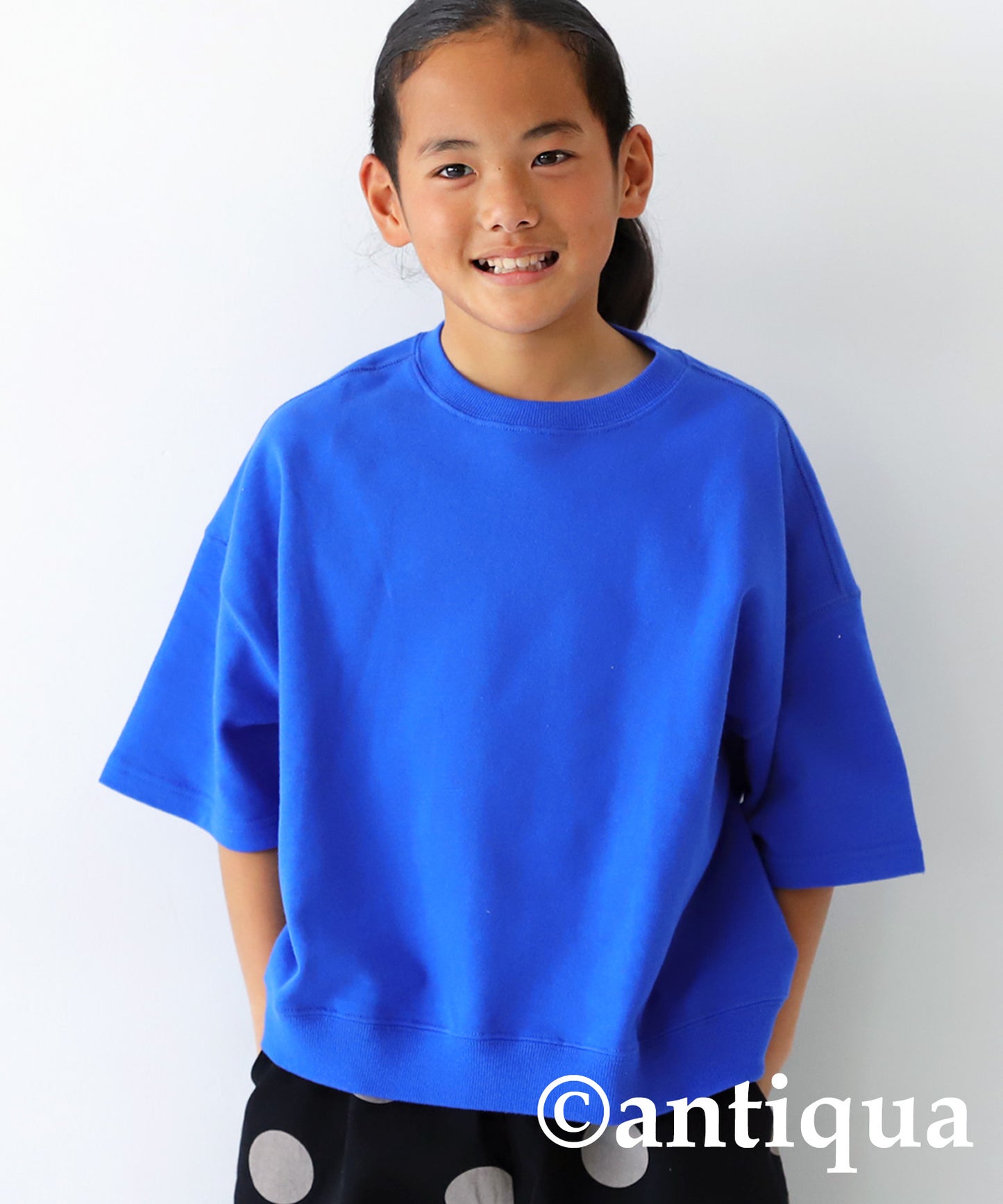 100%cotton short -sleeved pullover Kids