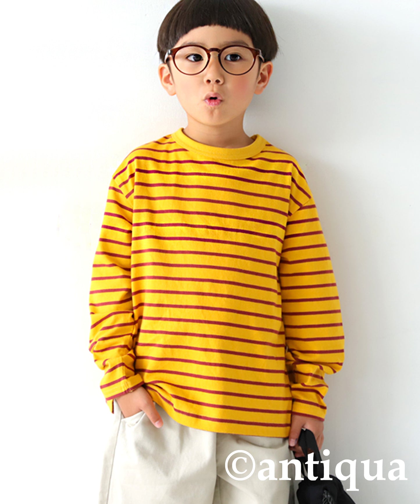 Border long T-shirt Kids