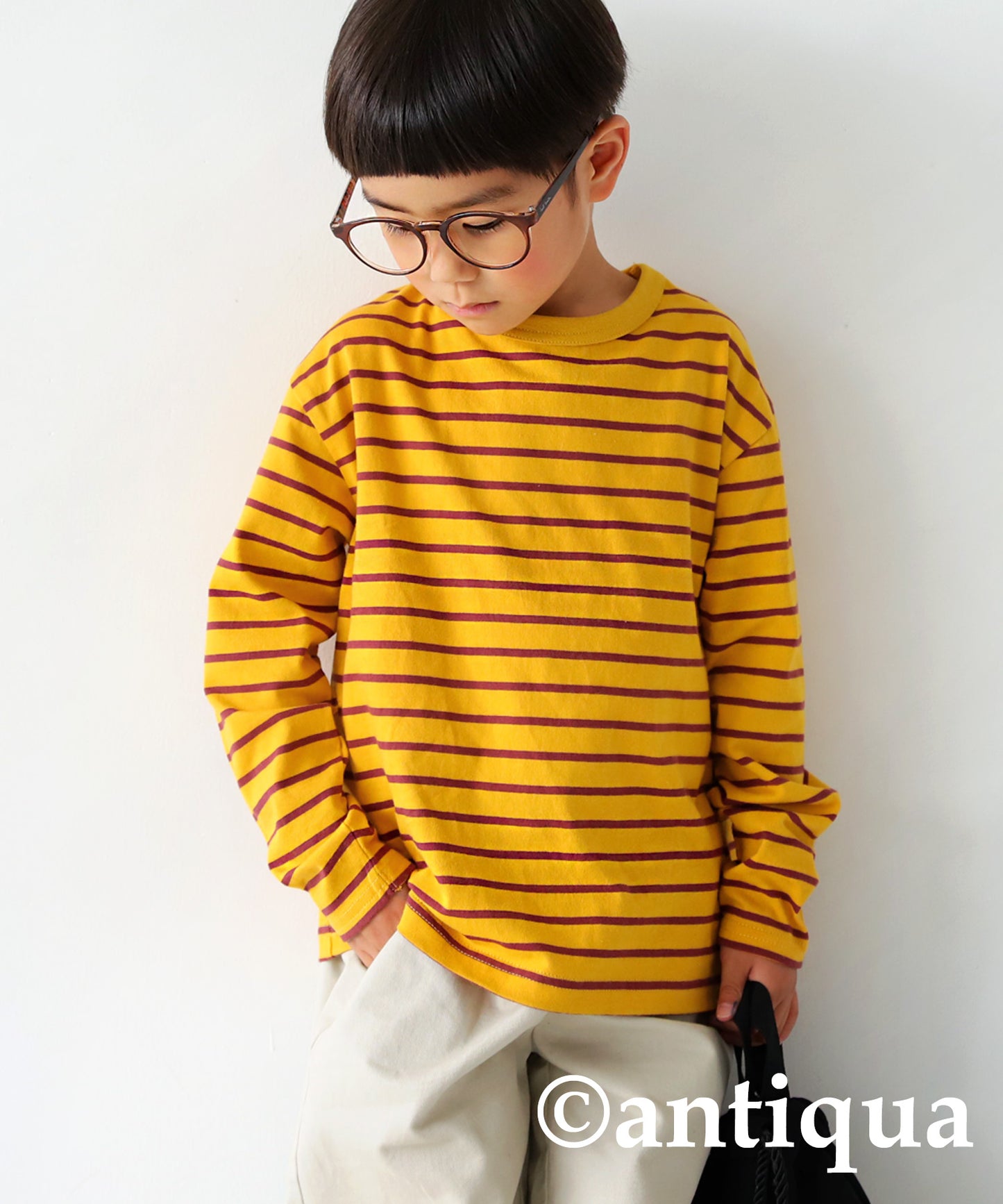 Border long T-shirt Kids